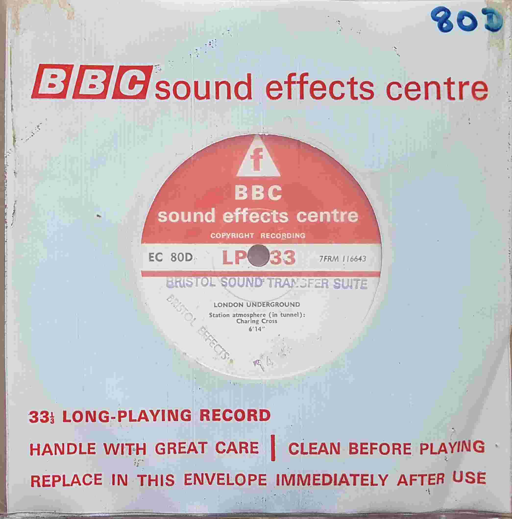 Picture of EC 80D London Underground by artist Not registered from the BBC singles - Records and Tapes library