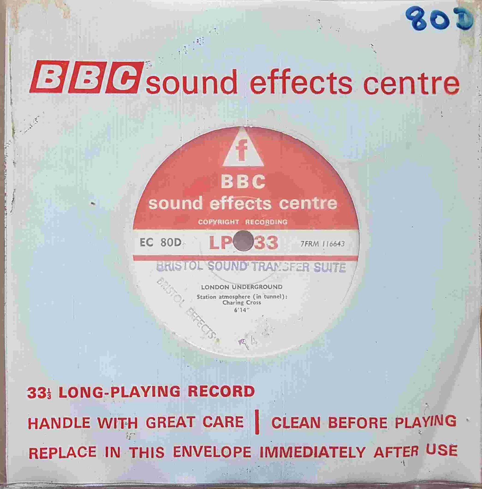 Picture of EC 80D London Underground by artist Not registered from the BBC records and Tapes library