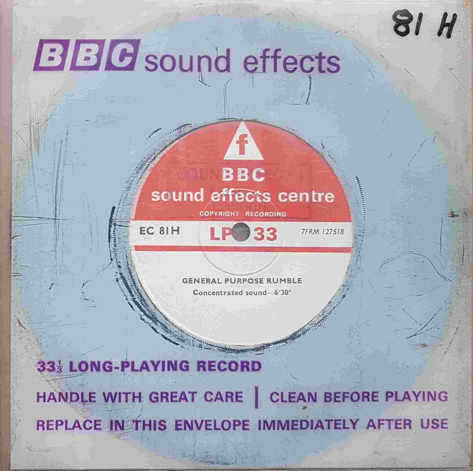 Picture of EC 81H General purpose rumble by artist Not registered from the BBC records and Tapes library