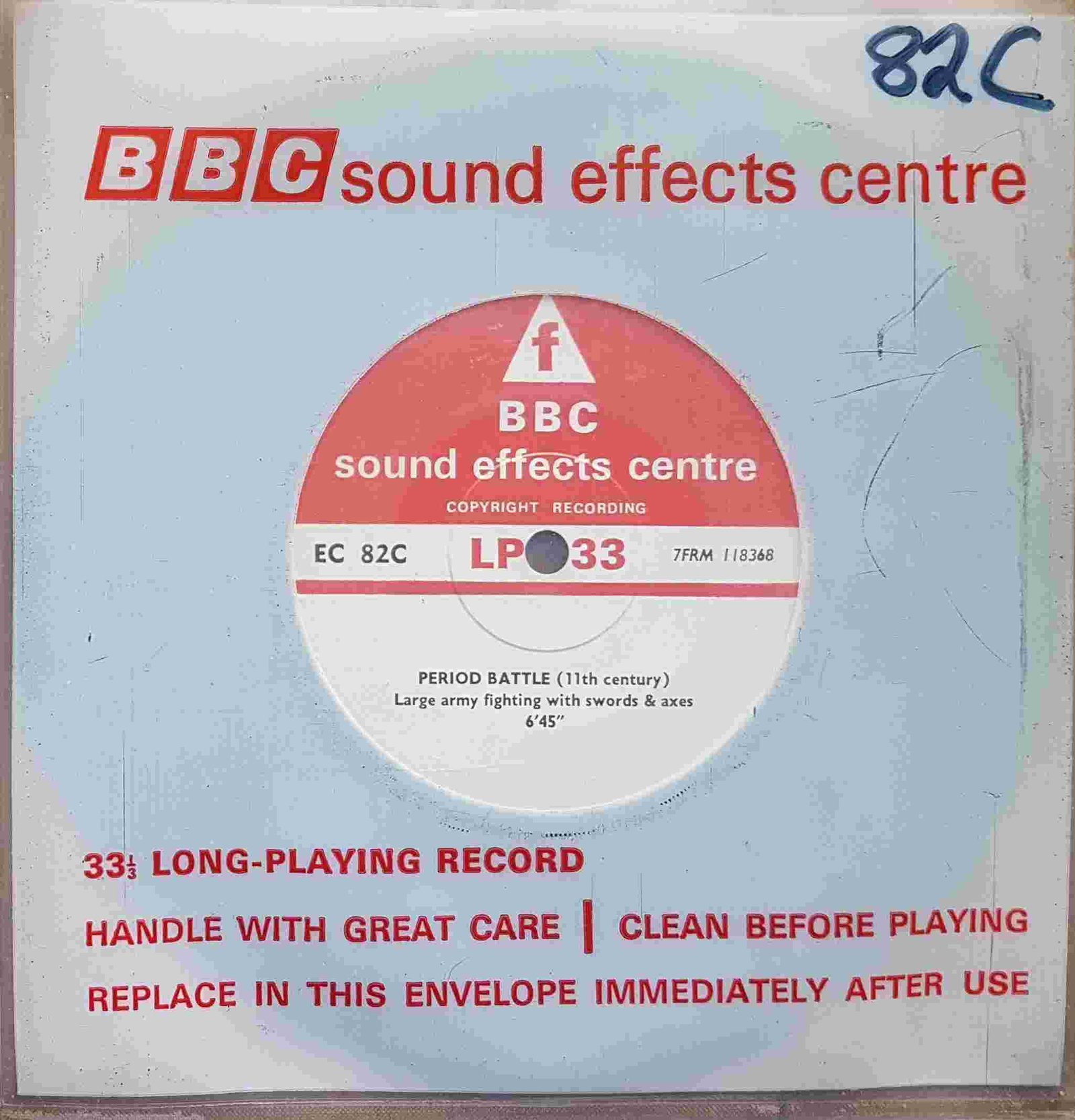 EC 82C Period battle (11th century) Not registered from the BBC singles - Records and Tapes library Picture of EC 82C Period battle (11th century) by artist Not registered from the BBC singles - Records and Tapes library