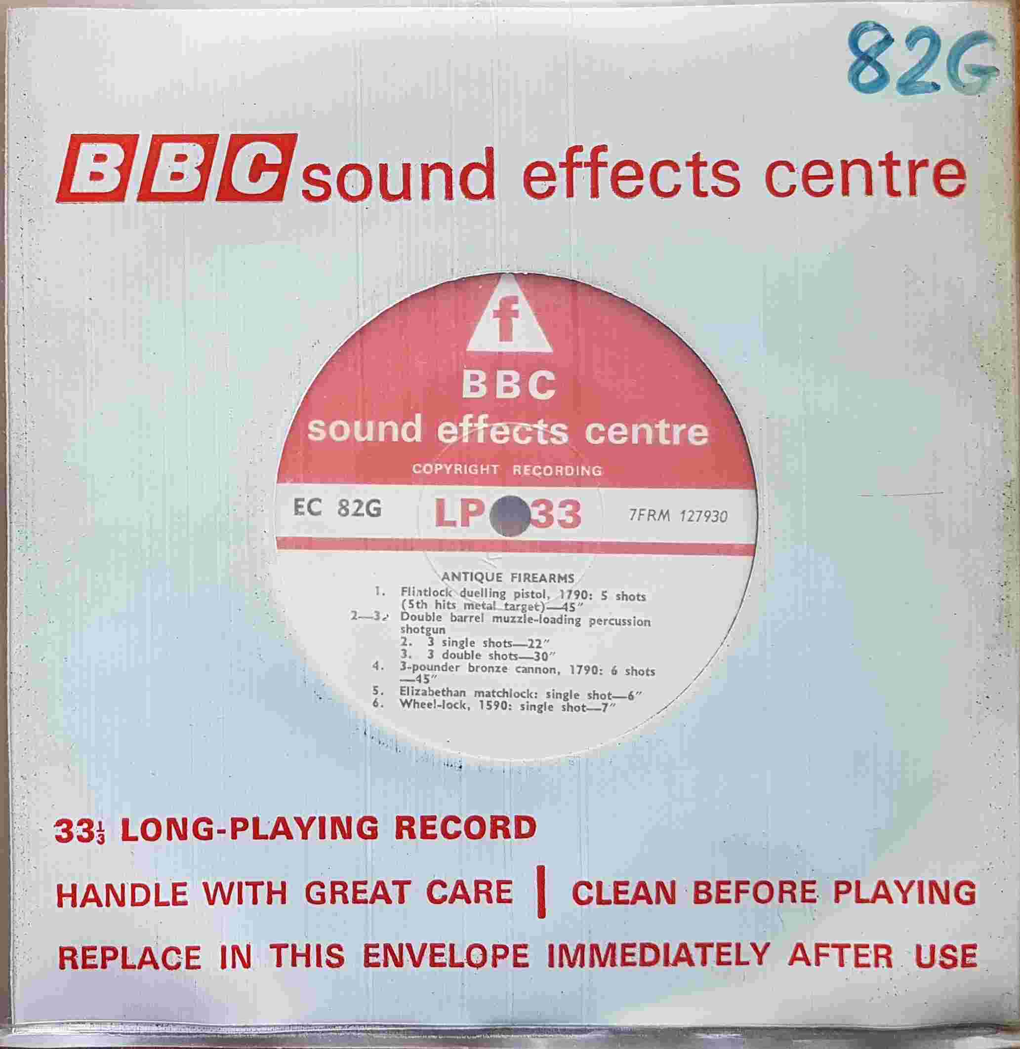 Picture of EC 82G Antique firearms by artist Not registered from the BBC singles - Records and Tapes library