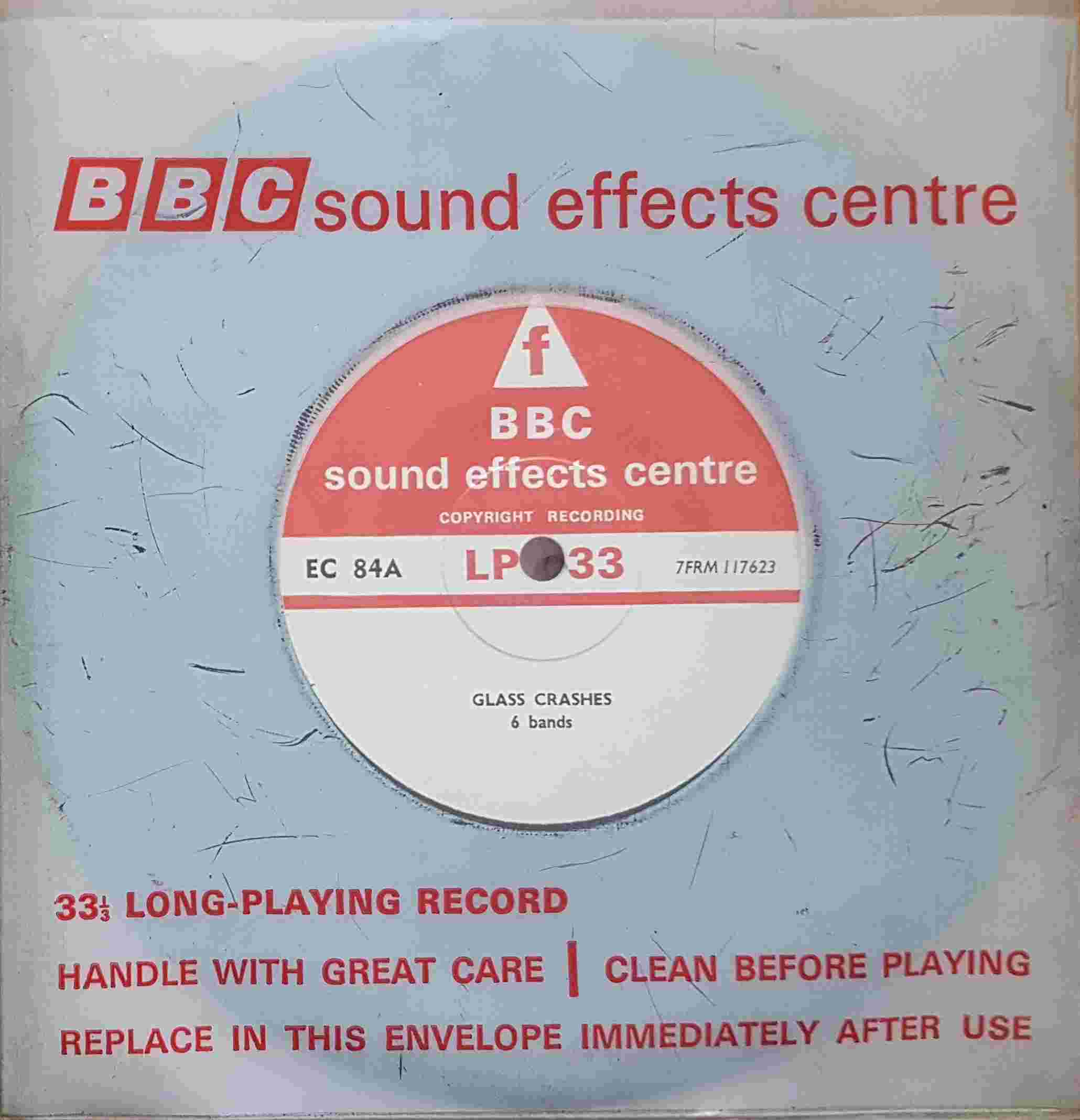 Picture of EC 84A Glass crashes single by artist Not registered from the BBC records and Tapes library