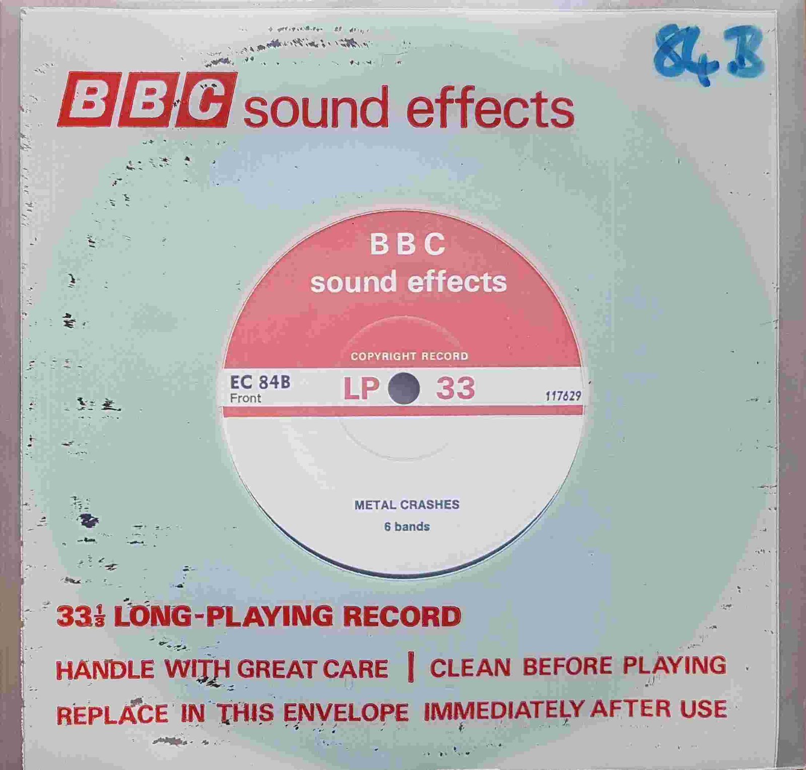 EC 84B Metal crashes Not registered from the BBC singles - Records and Tapes library Picture of EC 84B Metal crashes by artist Not registered from the BBC singles - Records and Tapes library