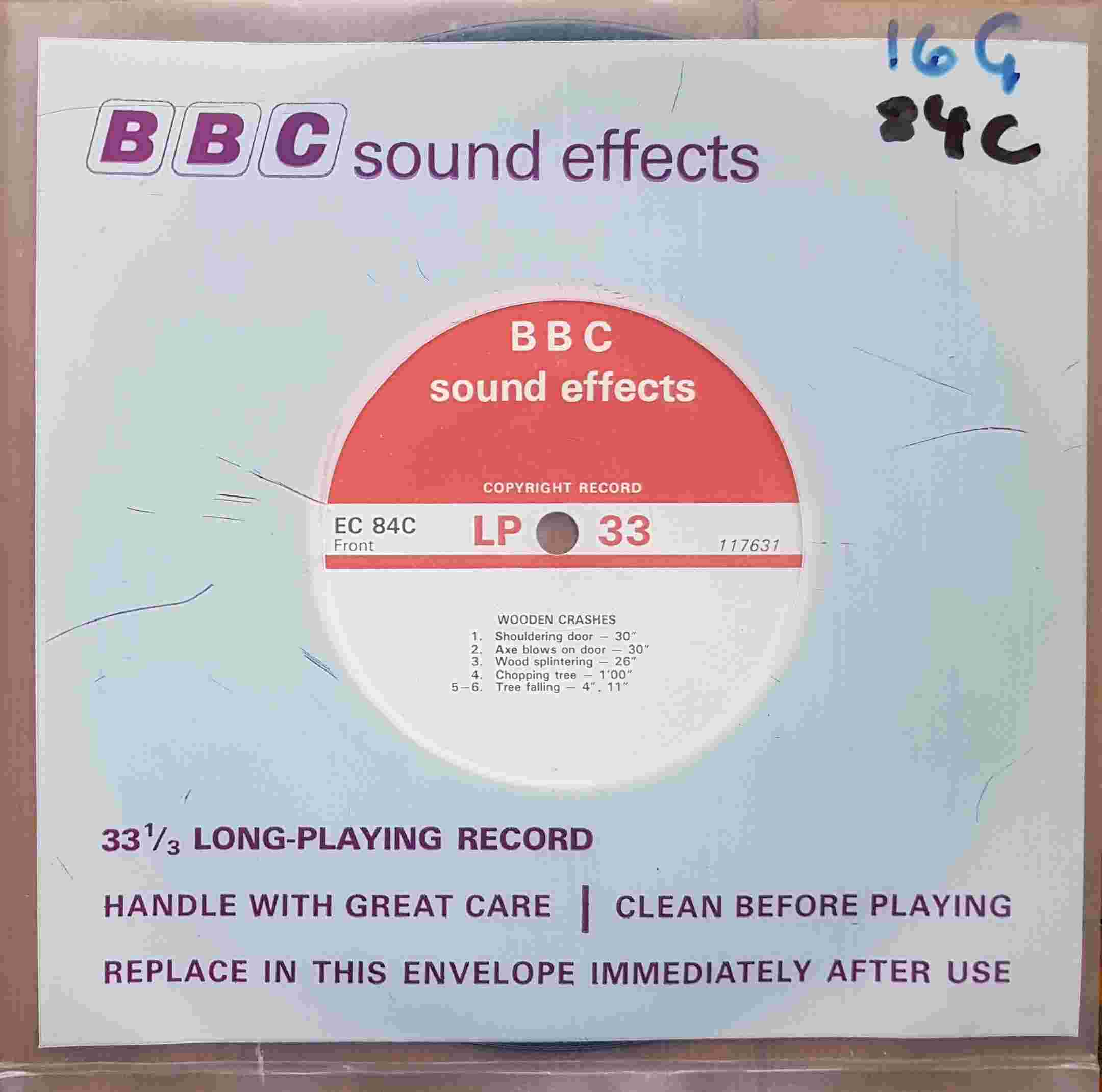 Picture of EC 84C Wooden crashes by artist Not registered from the BBC singles - Records and Tapes library