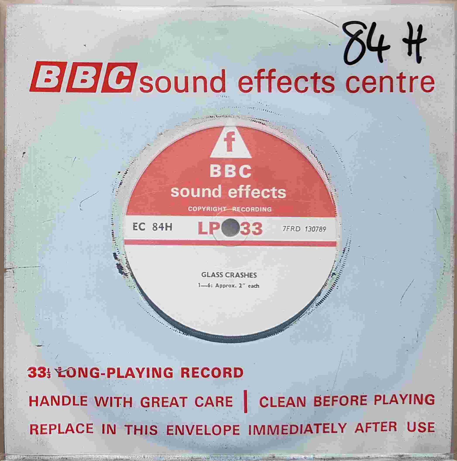 EC 84H Glass crashes Not registered from the BBC singles - Records and Tapes library Picture of EC 84H Glass crashes by artist Not registered from the BBC singles - Records and Tapes library