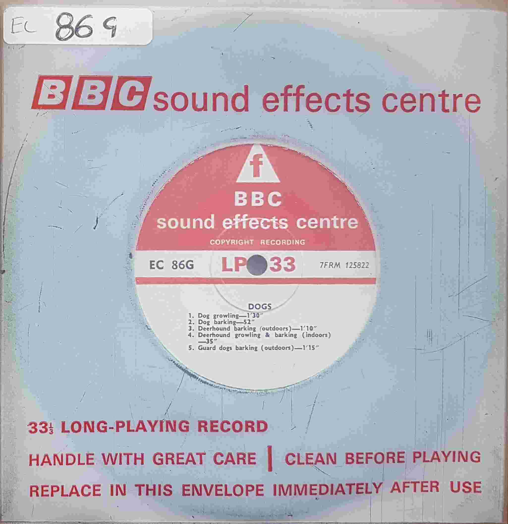 Picture of EC 86G Dogs by artist Not registered from the BBC singles - Records and Tapes library