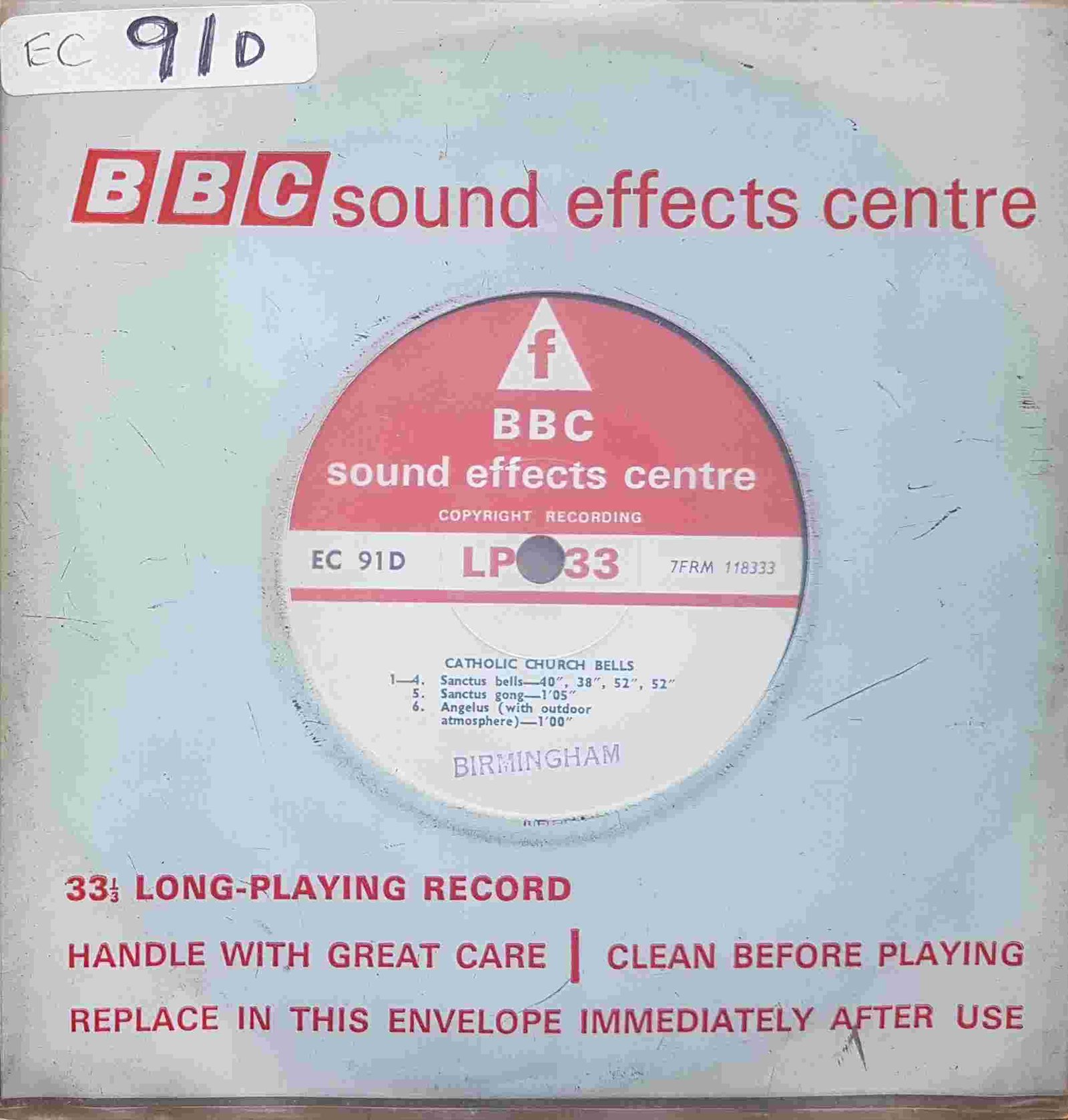 EC 91D Church bells Not registered from the BBC singles - Records and Tapes library Picture of EC 91D Church bells by artist Not registered from the BBC singles - Records and Tapes library