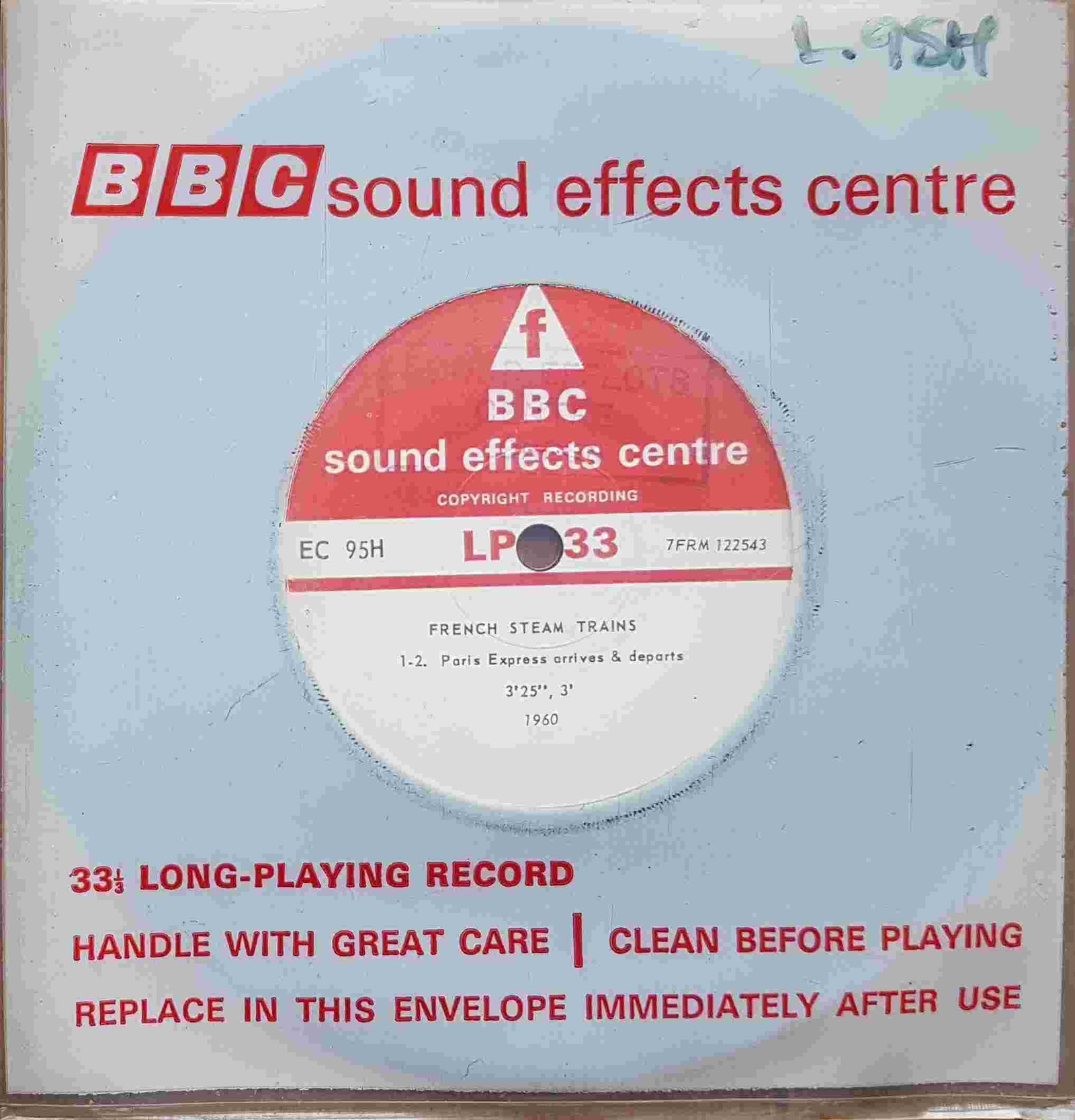 EC 95H French steam trains Not registered from the BBC singles - Records and Tapes library Picture of EC 95H French steam trains by artist Not registered from the BBC singles - Records and Tapes library