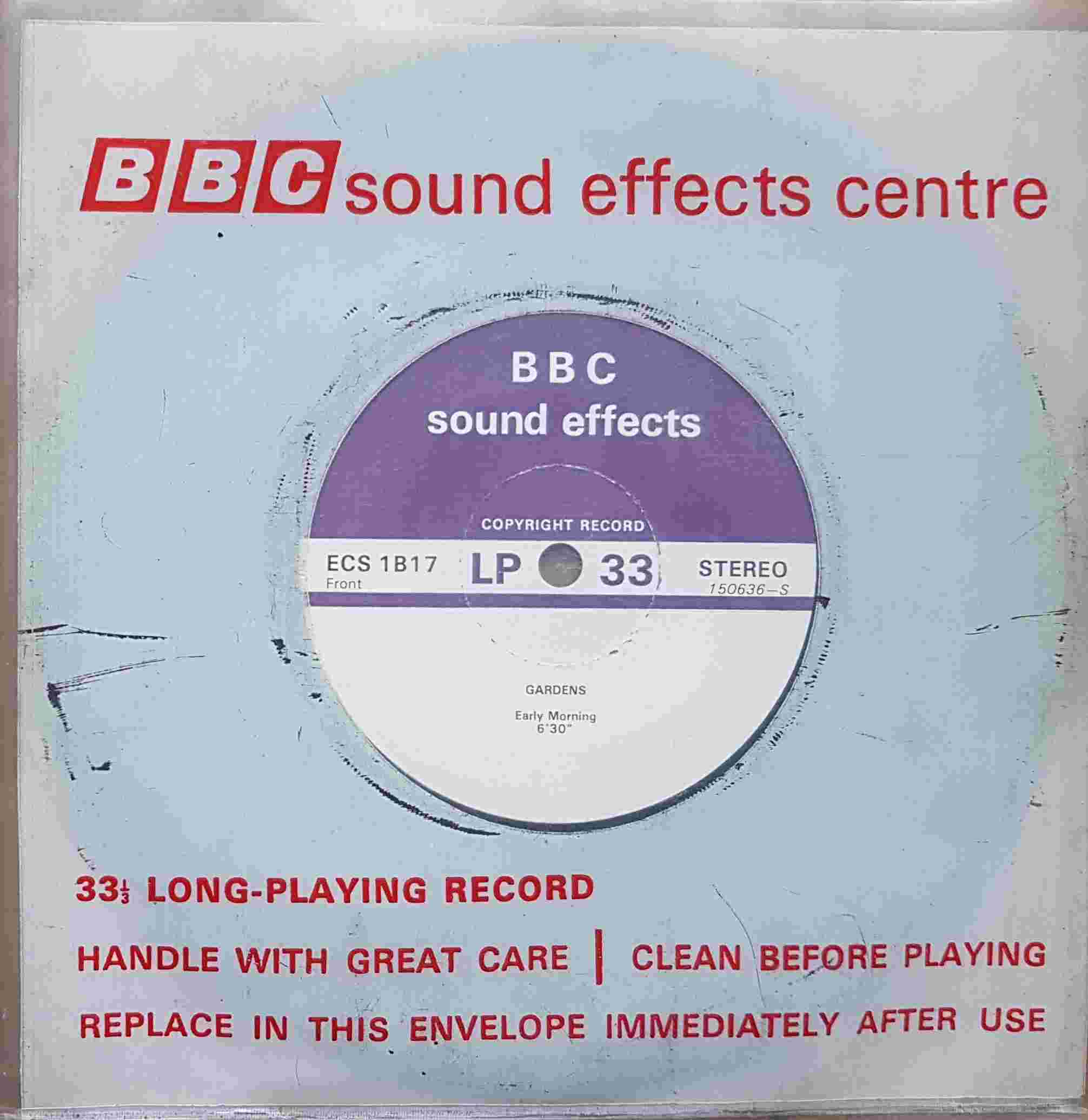 Picture of ECS 1B17 Gardens by artist Not registered from the BBC singles - Records and Tapes library