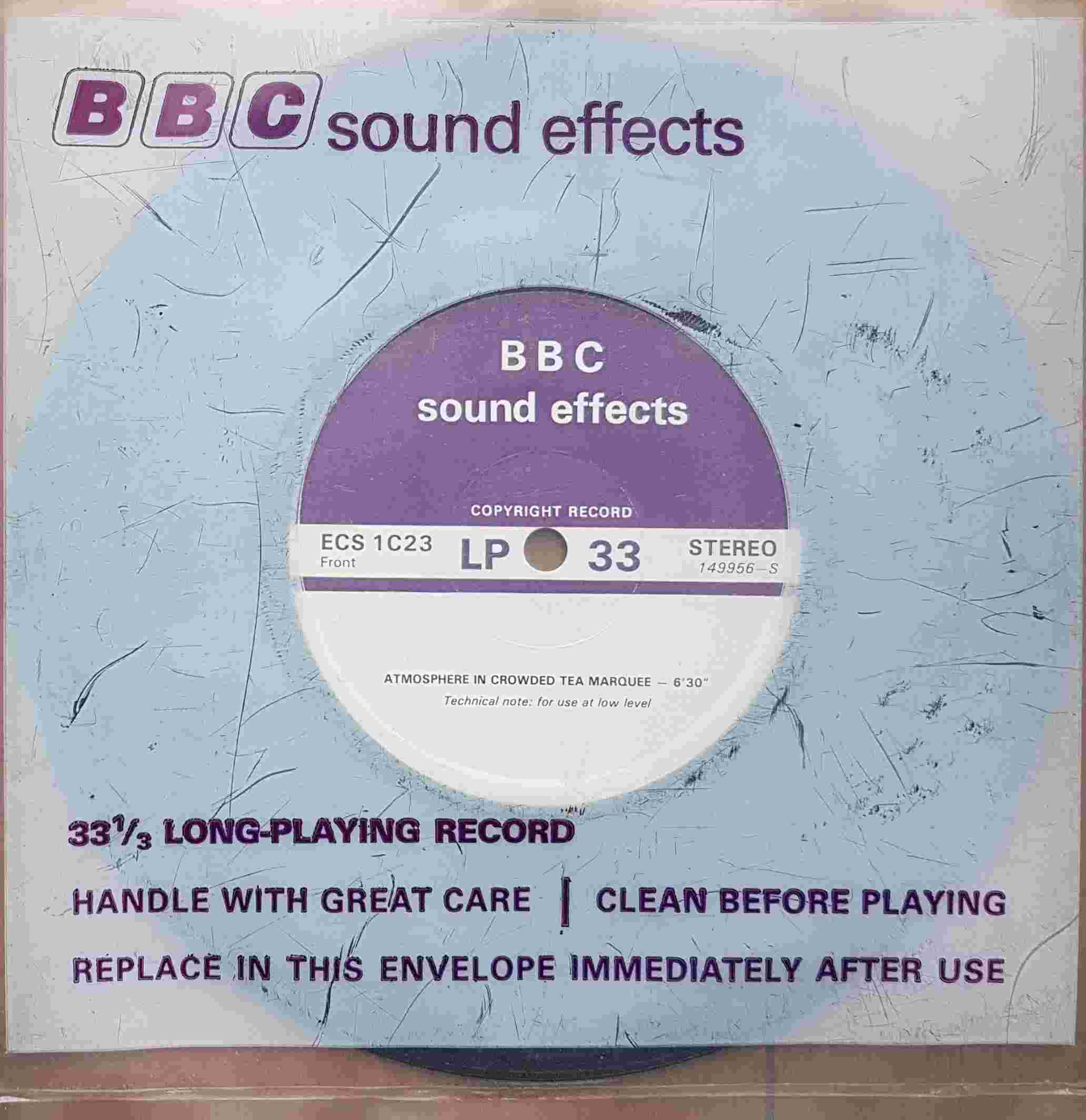 Picture of ECS 1C23 Atmospheres by artist Not registered from the BBC singles - Records and Tapes library
