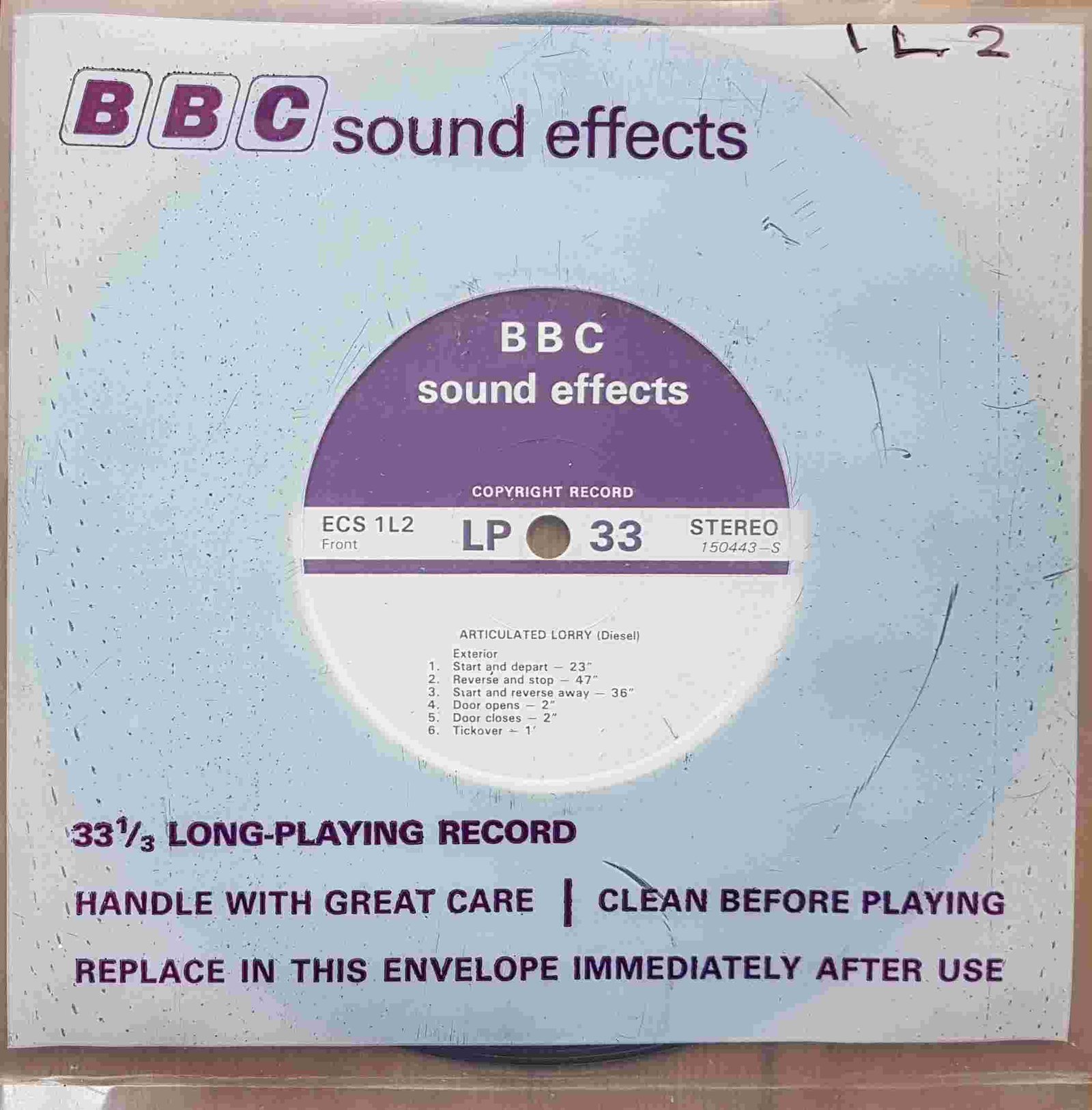 Picture of ECS 1L2 Articulated lorry (Diesel) by artist Not registered from the BBC singles - Records and Tapes library