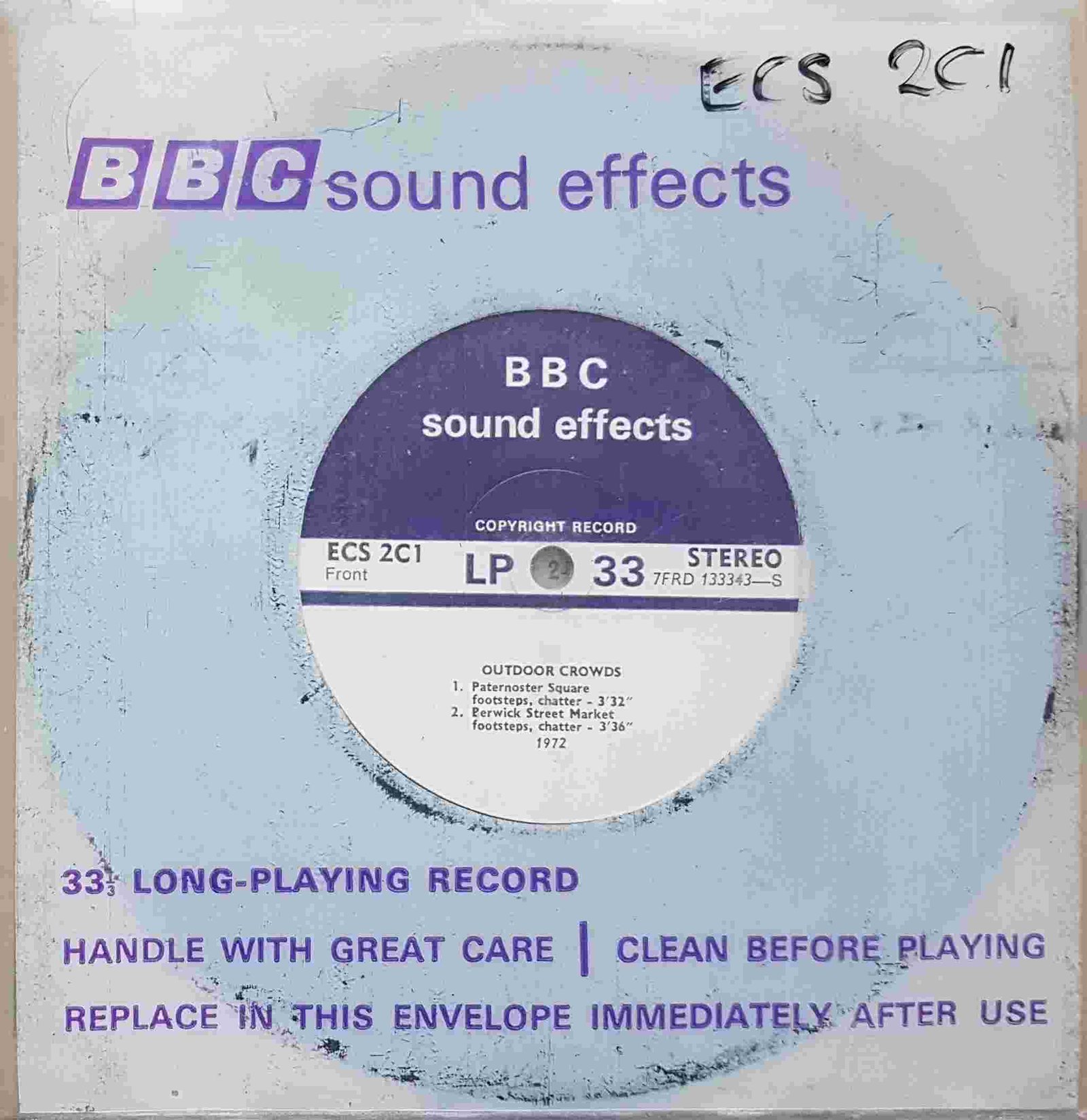 Picture of Outdoor crowds by artist Not registered from the BBC singles - Records and Tapes library