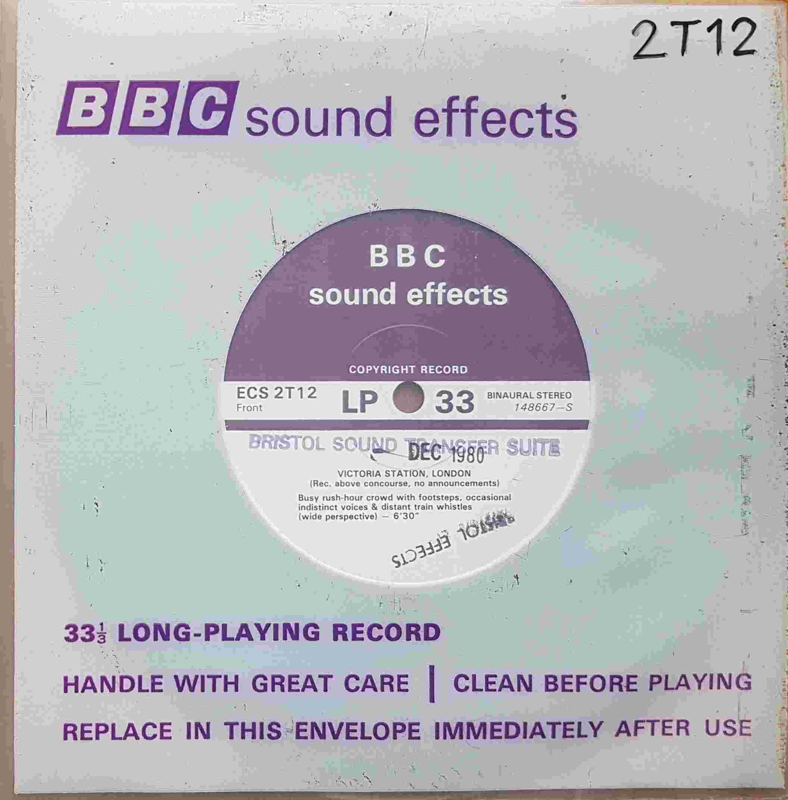 Picture of ECS 2T12 Victoria Station, London by artist Not registered from the BBC singles - Records and Tapes library