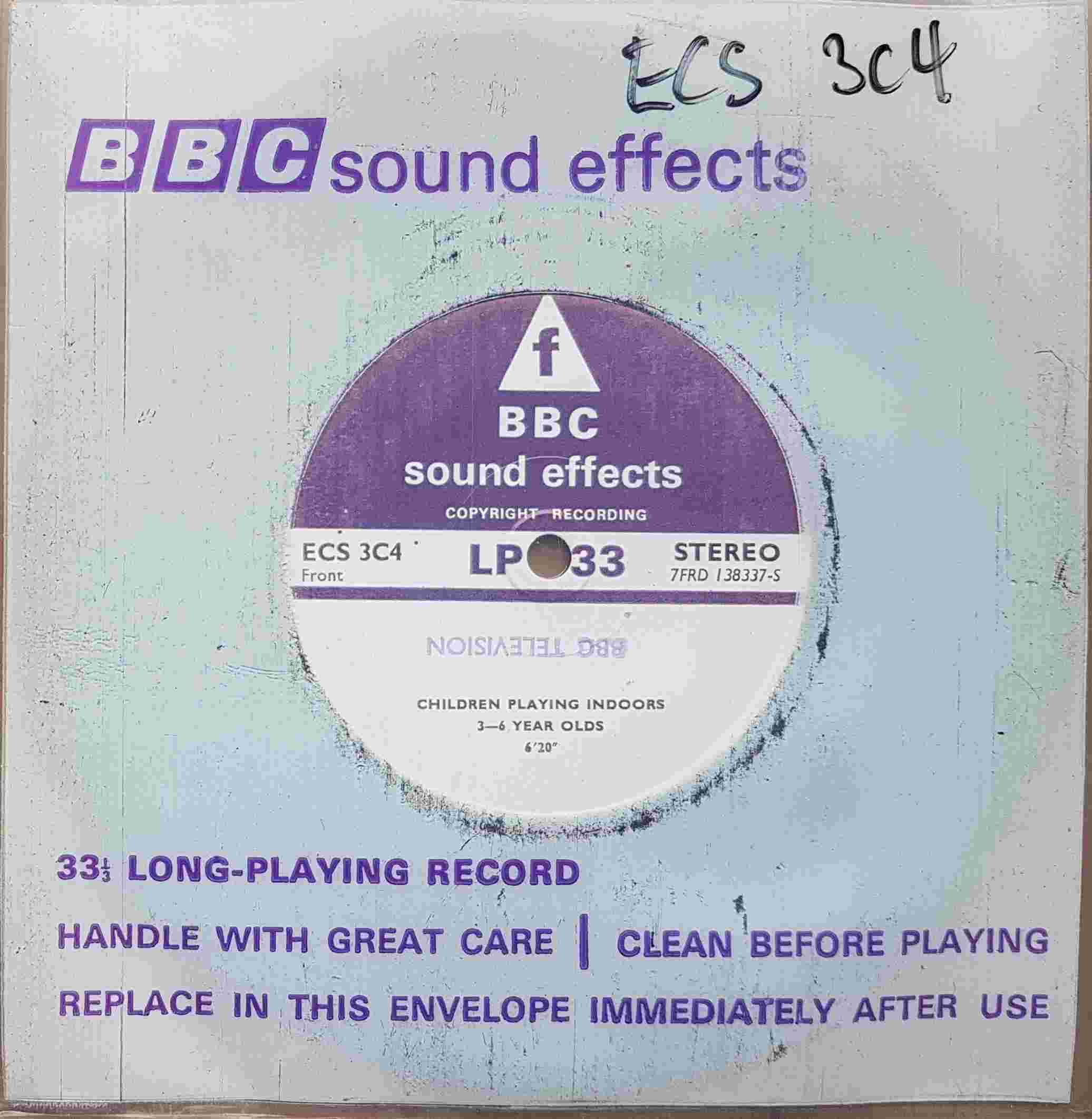 Picture of ECS 3C4 Children playing indoors 3-6 year olds by artist Not registered from the BBC singles - Records and Tapes library