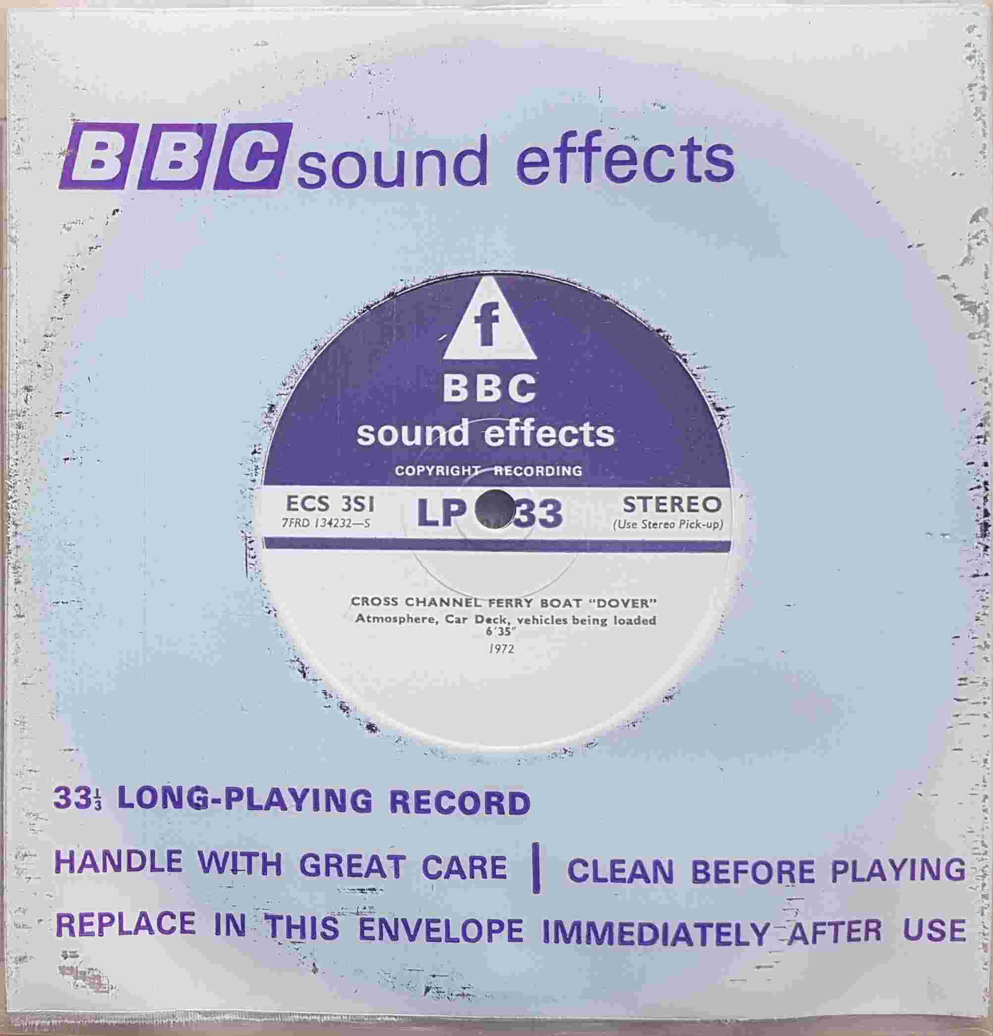 Picture of ECS 3S1 Cross-channel ferry boat 'Dover' by artist Not registered from the BBC singles - Records and Tapes library