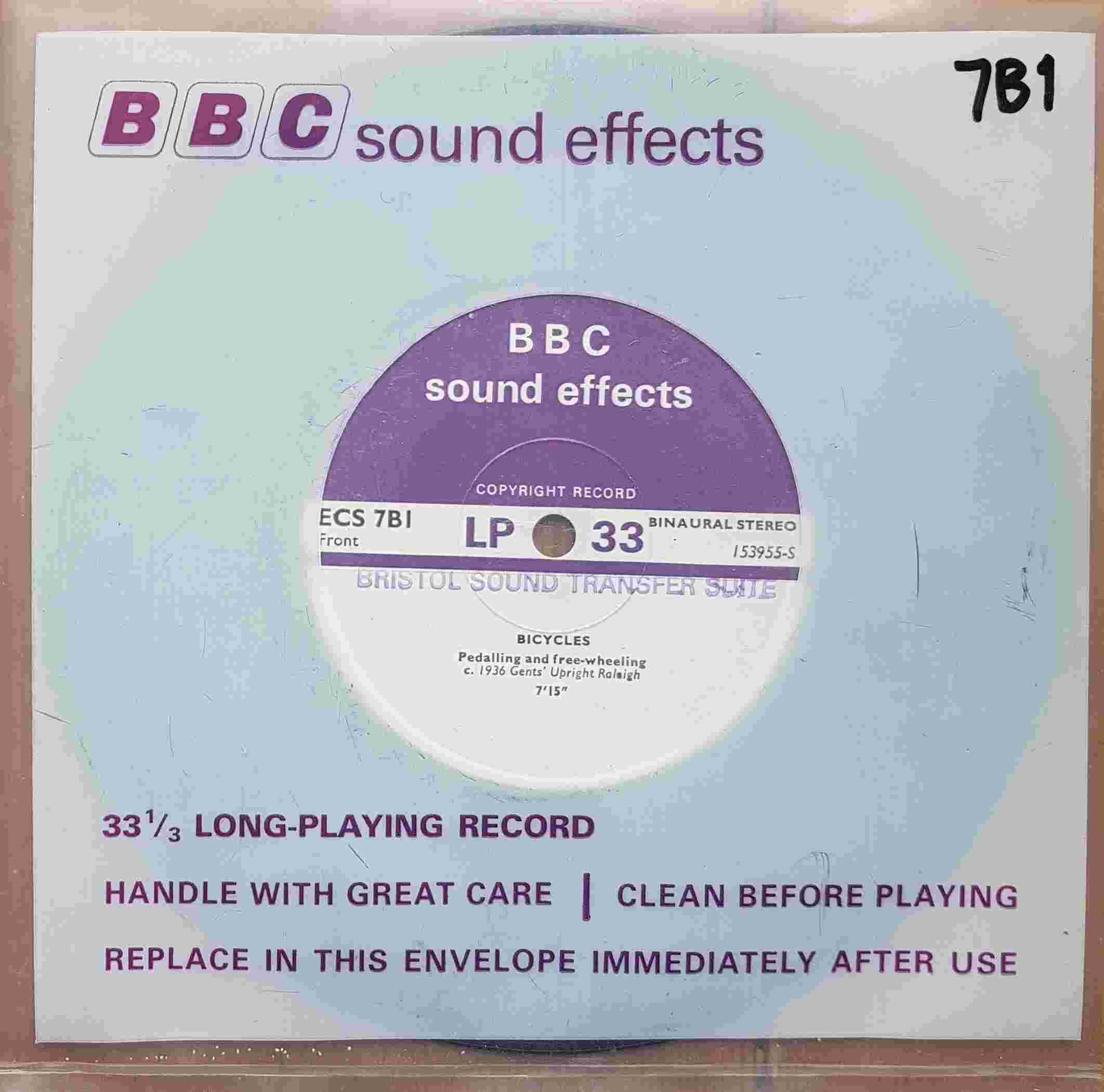 Picture of ECS 7B1 Bicycles by artist Not registered from the BBC records and Tapes library