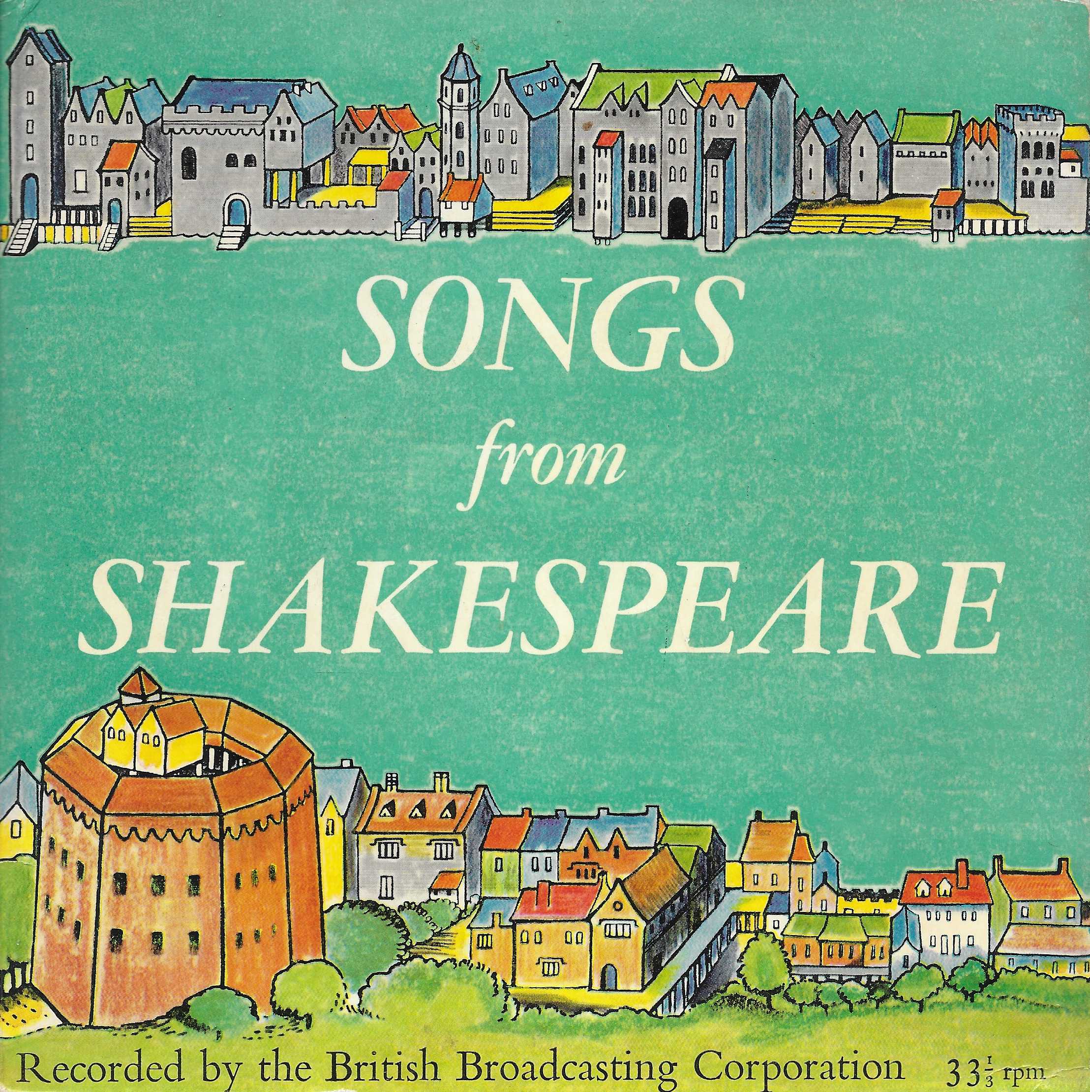 Picture of Songs from Shakespeare by artist Elizabeth Robinson / Philip Todd / Arr. Norman Fraser from the BBC singles - Records and Tapes library