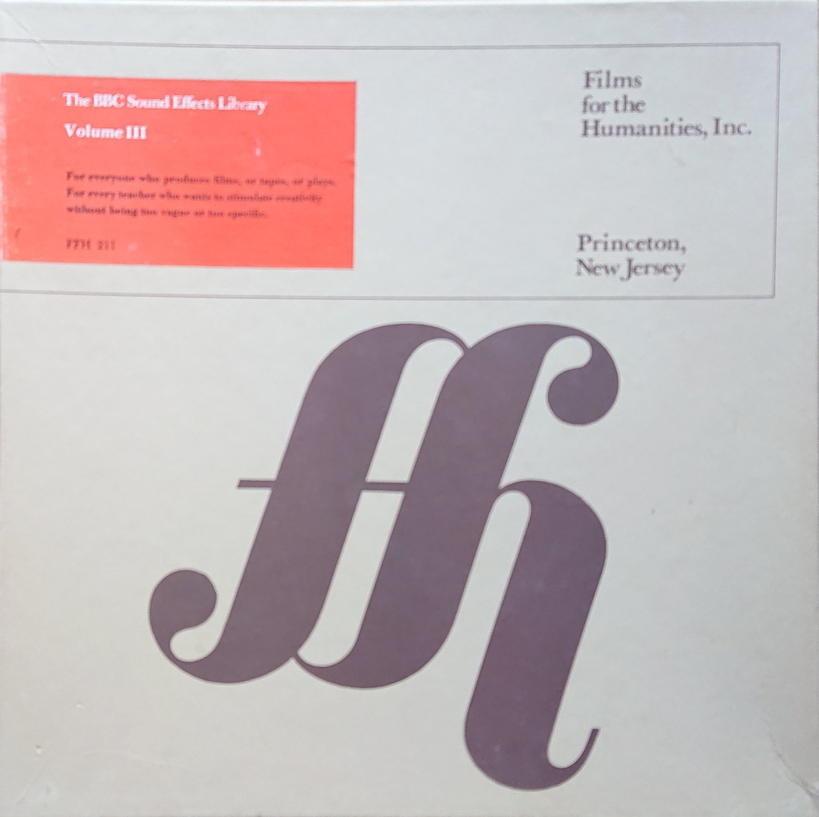 Picture of The BBC Sound Effects Library - Volume III by artist Various from the BBC albums - Records and Tapes library