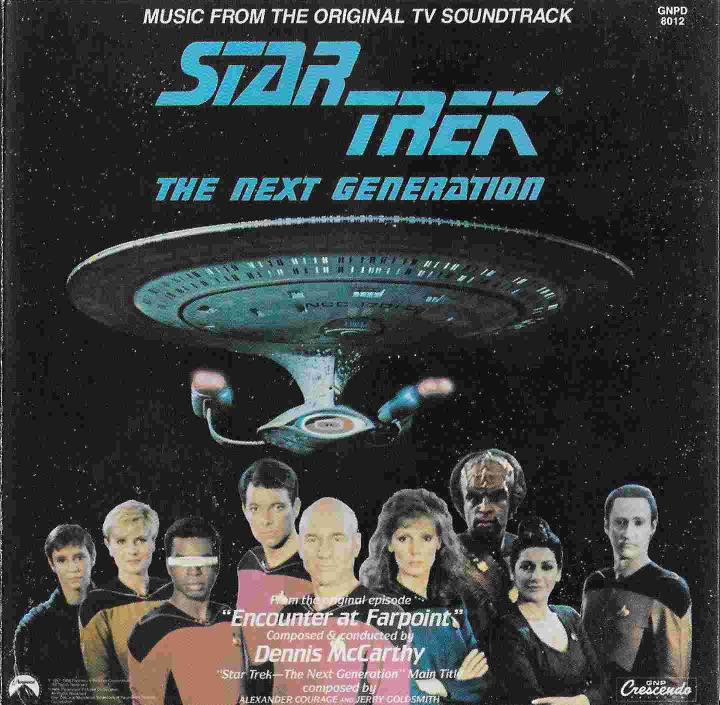 Picture of GNPD 8012 Star trek - The next generation by artist Dennis McCarthy from ITV, Channel 4 and Channel 5 cds library