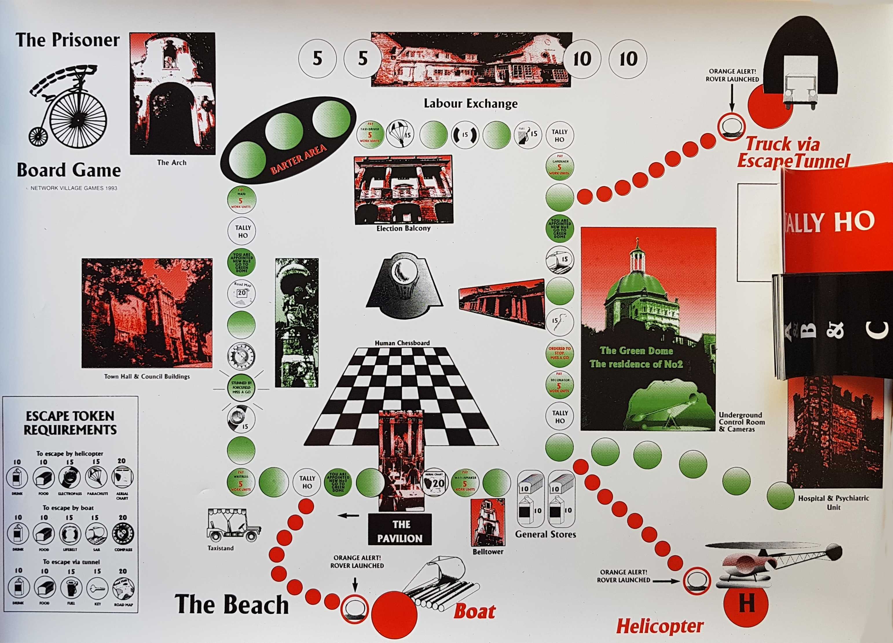 Picture of The Prisoner - Board Game by artist Unknown from ITV, Channel 4 and Channel 5 anything_else library