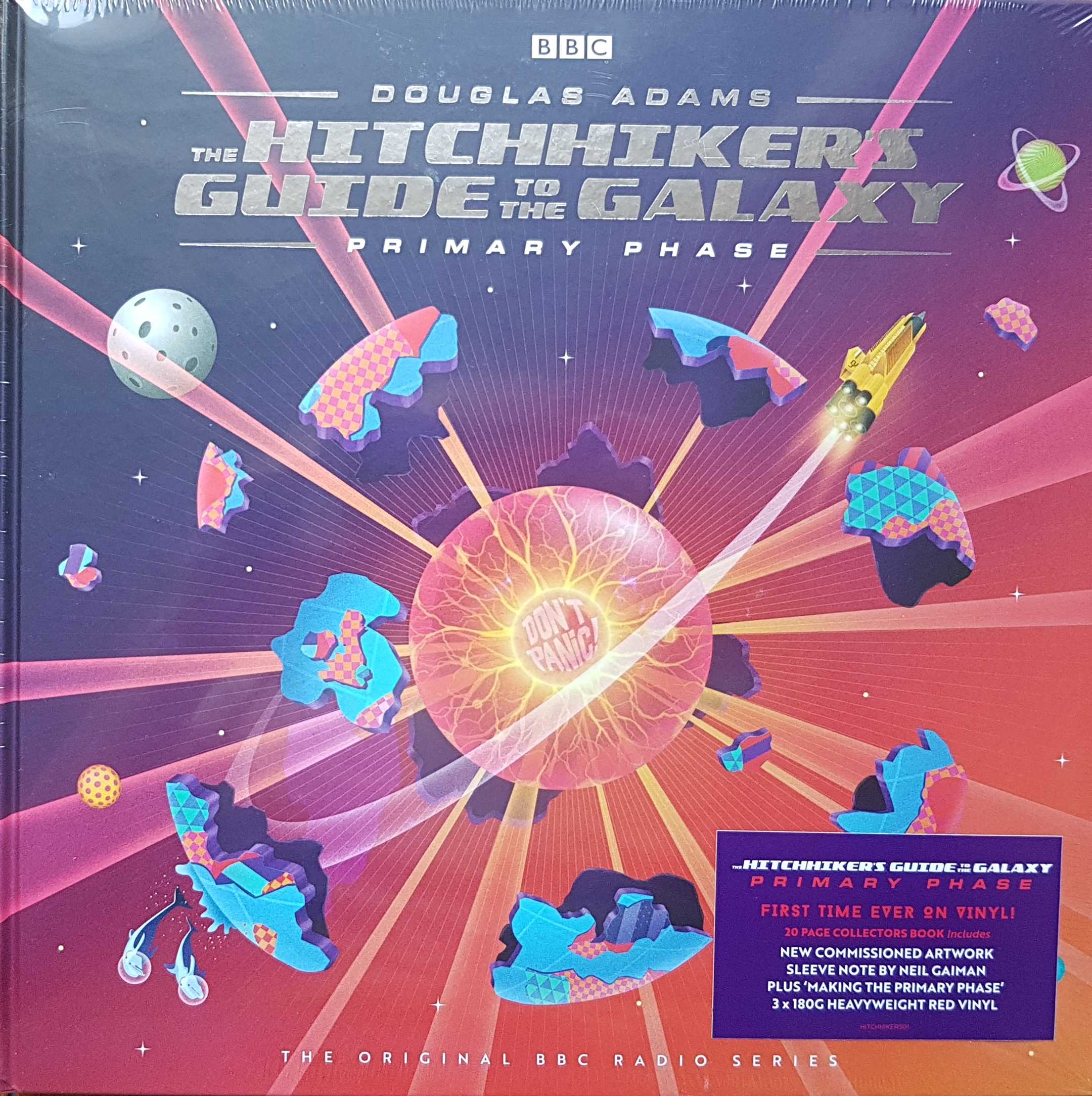 Picture of HITCHHIKERS01 The hitch-hiker's guide to the galaxy - Primary phrase (Limited edition coloured vinyl) by artist Douglas Adams from the BBC albums - Records and Tapes library