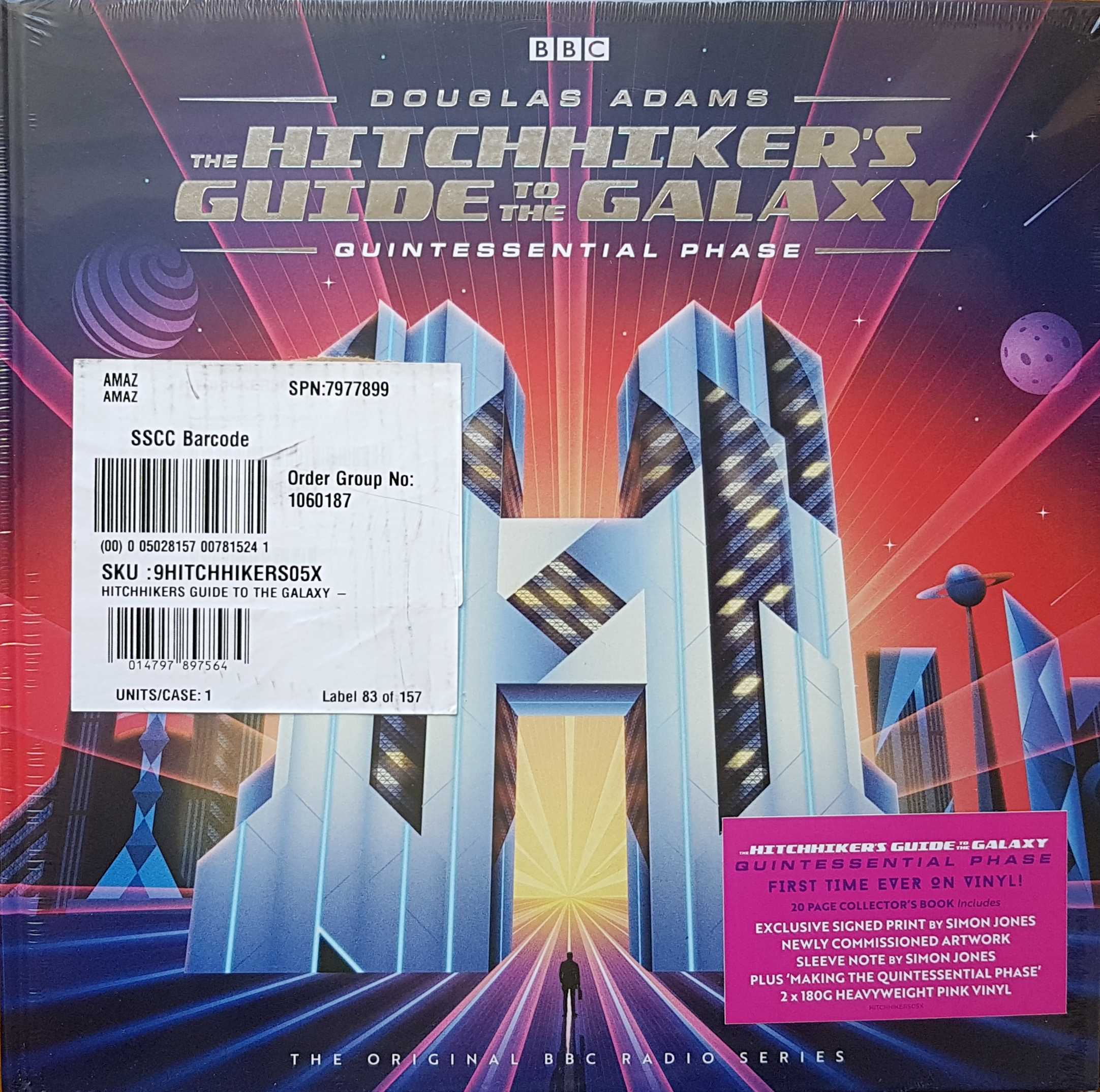 Picture of The hitch-hiker's guide to the galaxy - Quintessential phrase by artist Douglas Adams from the BBC albums - Records and Tapes library