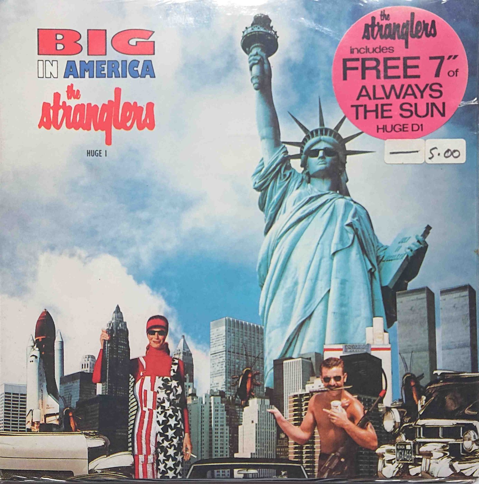 HUGH D 1 Big in America / Nice in Nice 2 The Stranglers from The Stranglers Front cover of HUGH D 1