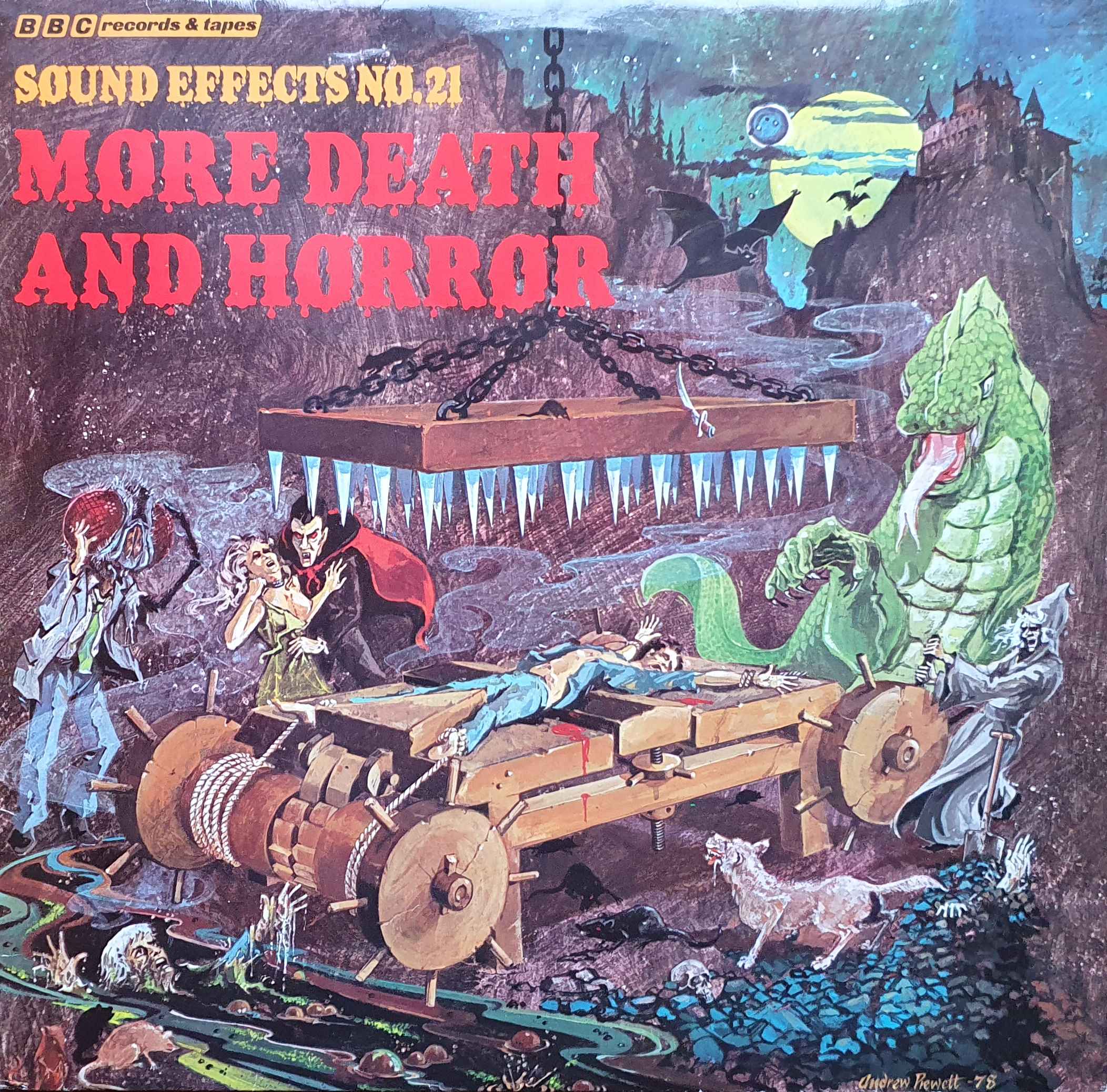 Picture of More death and horror sound effects by artist Mike Harding / Peter Harwood from the BBC albums - Records and Tapes library