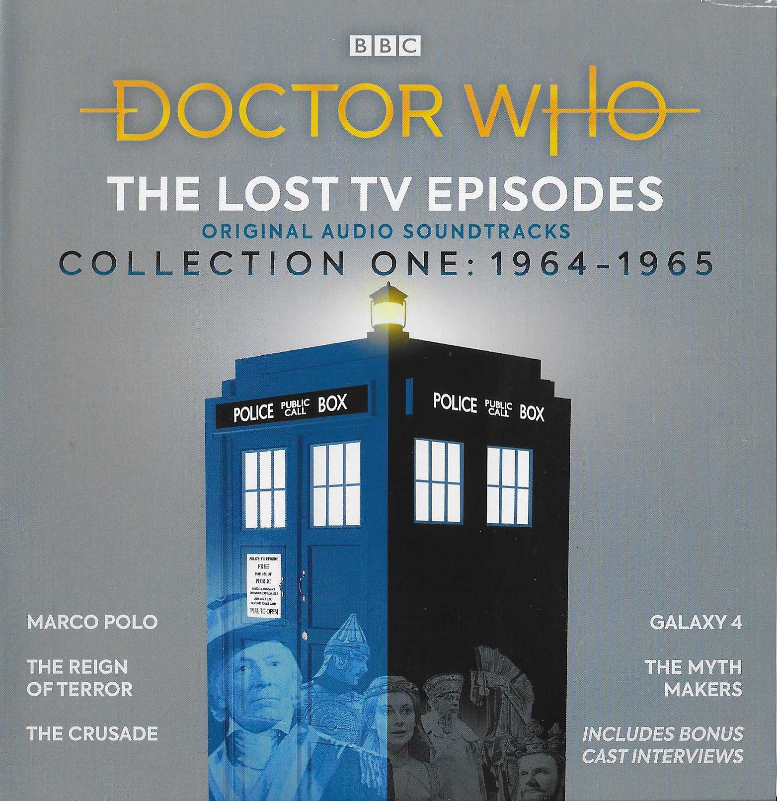 Picture of ISBN 978-1-78753-523-7 Doctor Who - The lost TV episodes - Collection one: 1964-1965 by artist Various from the BBC cds - Records and Tapes library