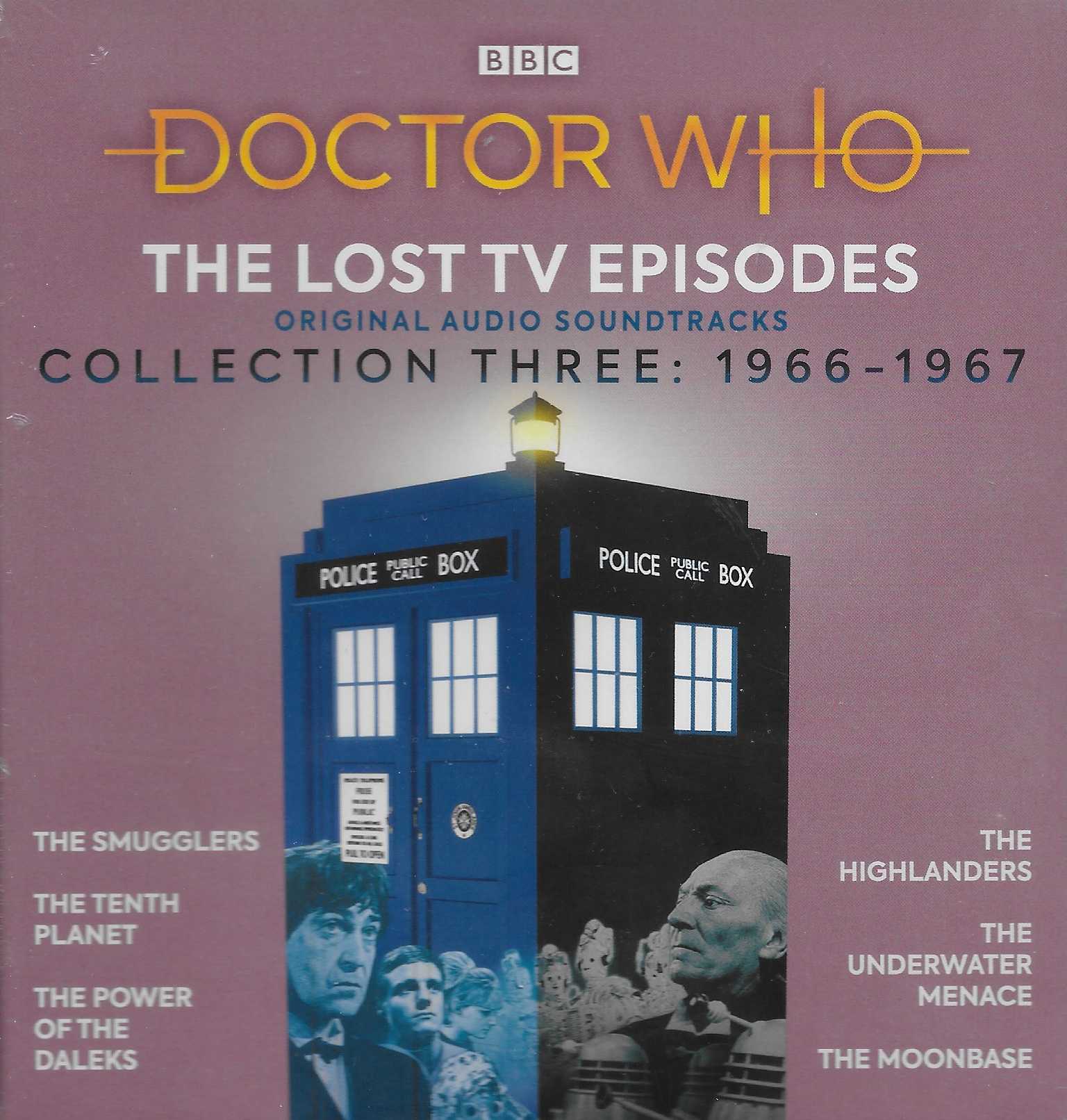 Picture of ISBN 978-1-78753-986-0 Doctor Who - The lost TV episodes - Collection three: 1966-1967 by artist Various from the BBC cds - Records and Tapes library