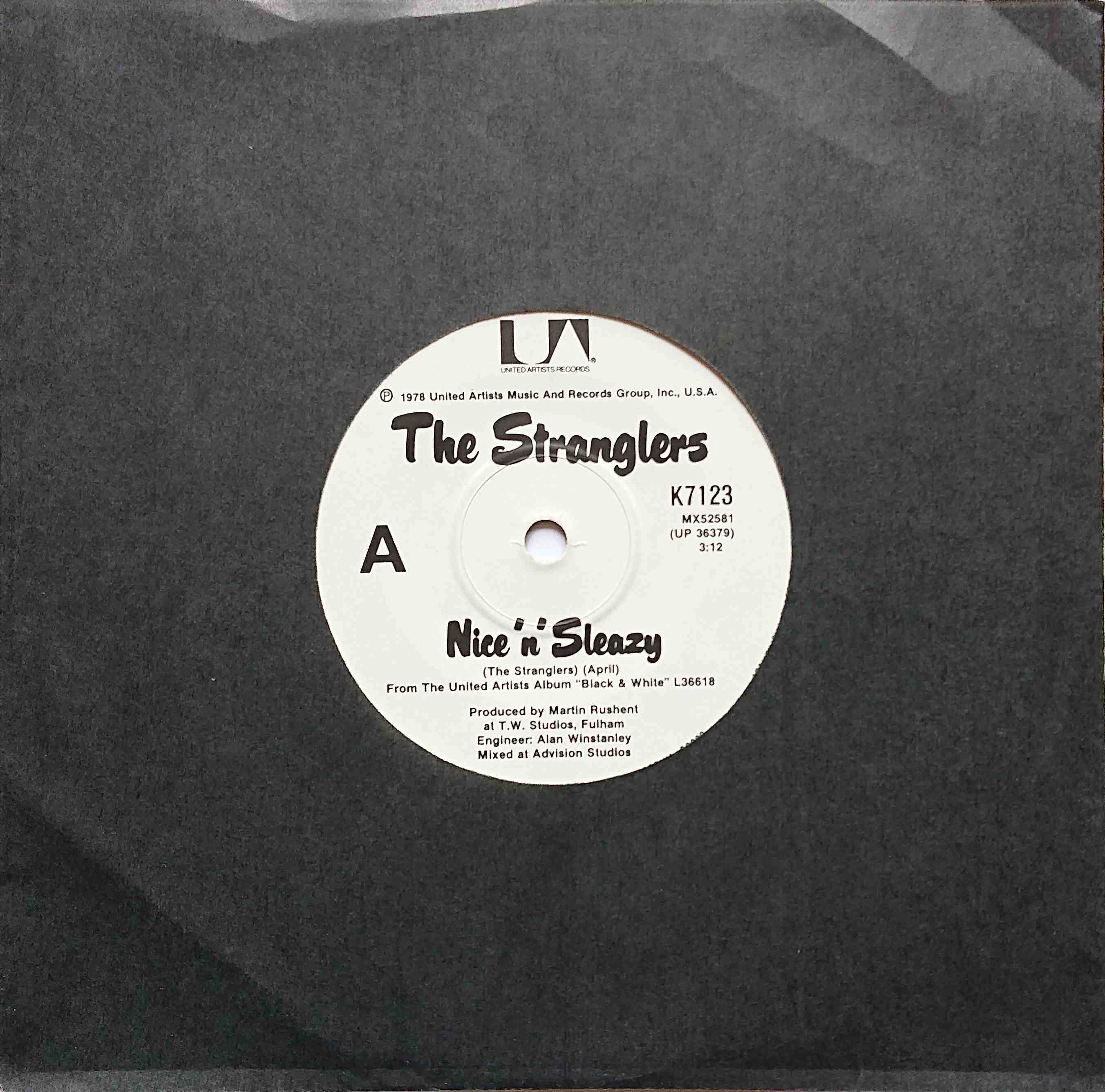 Picture of Nice 'n' sleazy by artist The Stranglers  from The Stranglers singles