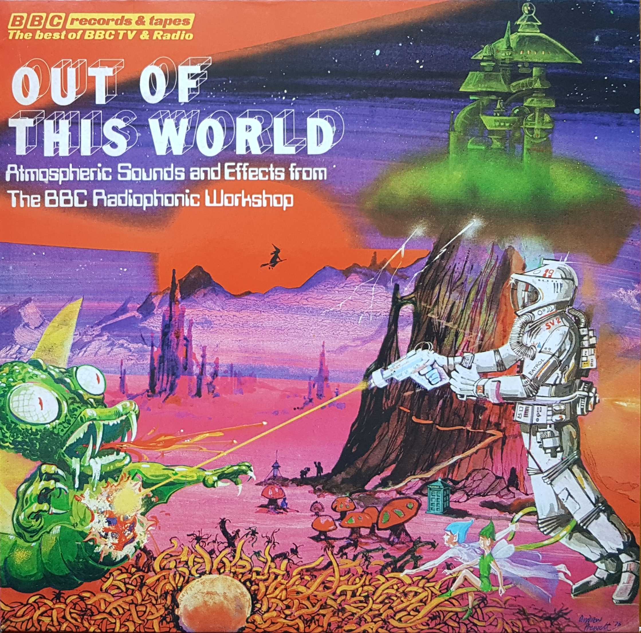 Picture of Out of this world - BBC sound effects by artist John Baker / David Cain / Malcolm Clarke / Delia Derbyshire / Brian Hodgson / Peter Howell / Glynis Jones / Paddy Kingsland / Roger Limb / Dick Mills / Richard Yeoman-Clark / BBC Radiophonic Workshop from the BBC albums - Records and Tapes library