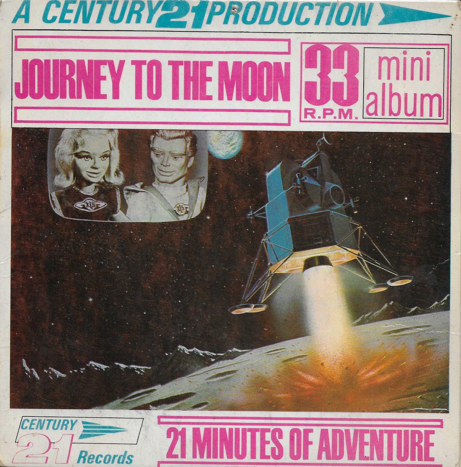 MA 100 Journey to the Moon Alan Fennell / Barry Gray from ITV, Channel 4 and Channel 5 library Front cover of MA 100