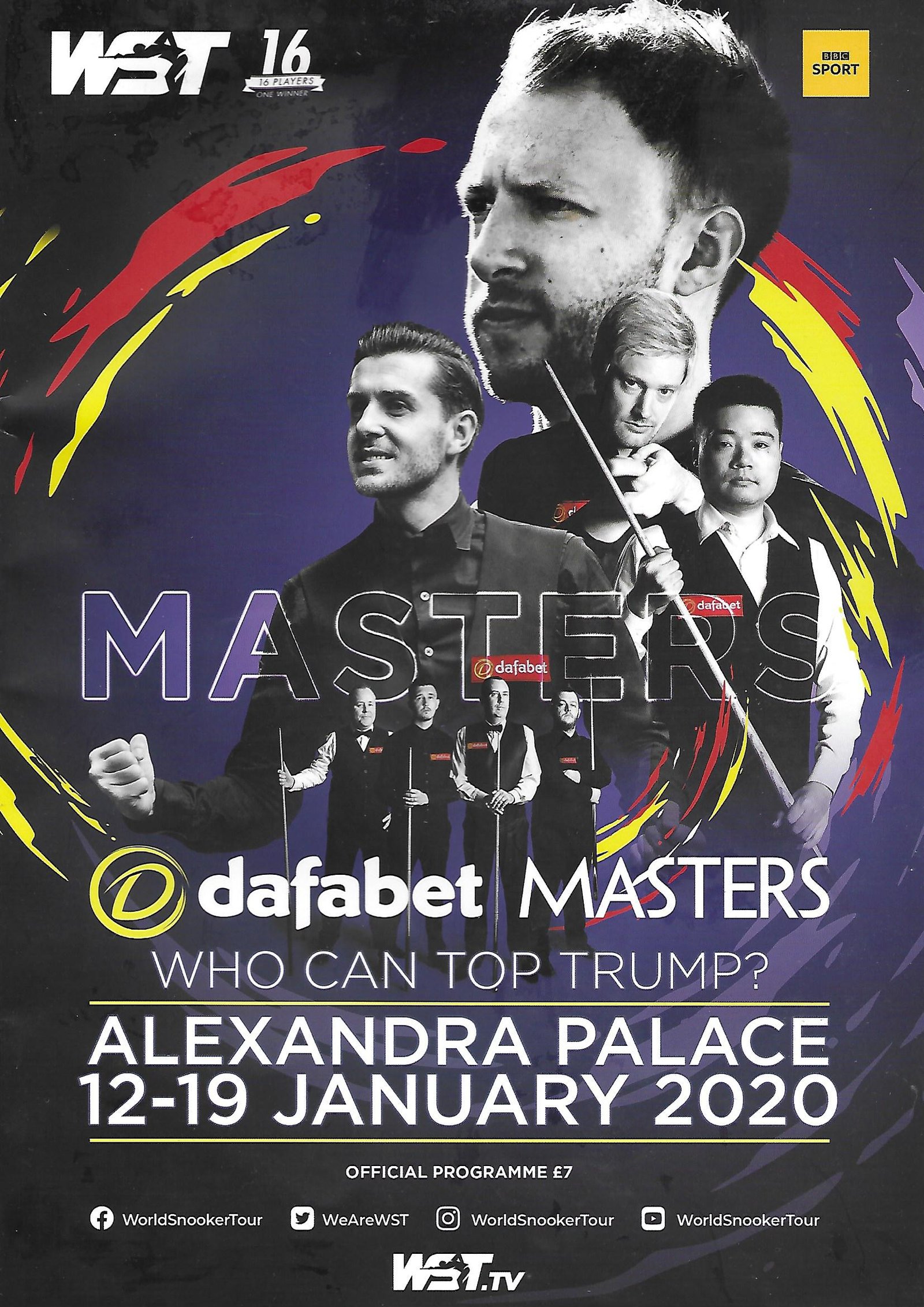 Picture of Masters official programme - Snooker by artist Various 