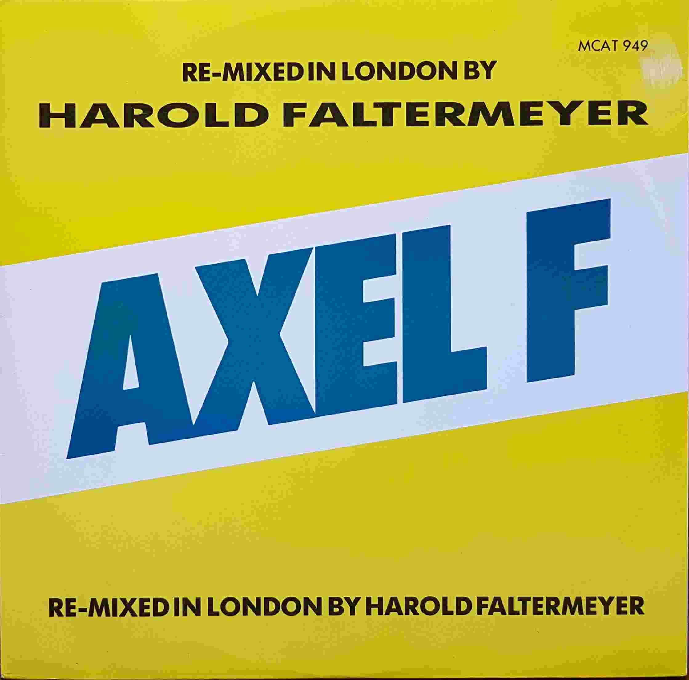 Picture of Axel F by artist Harold Faltermeyer from ITV, Channel 4 and Channel 5 12inches library