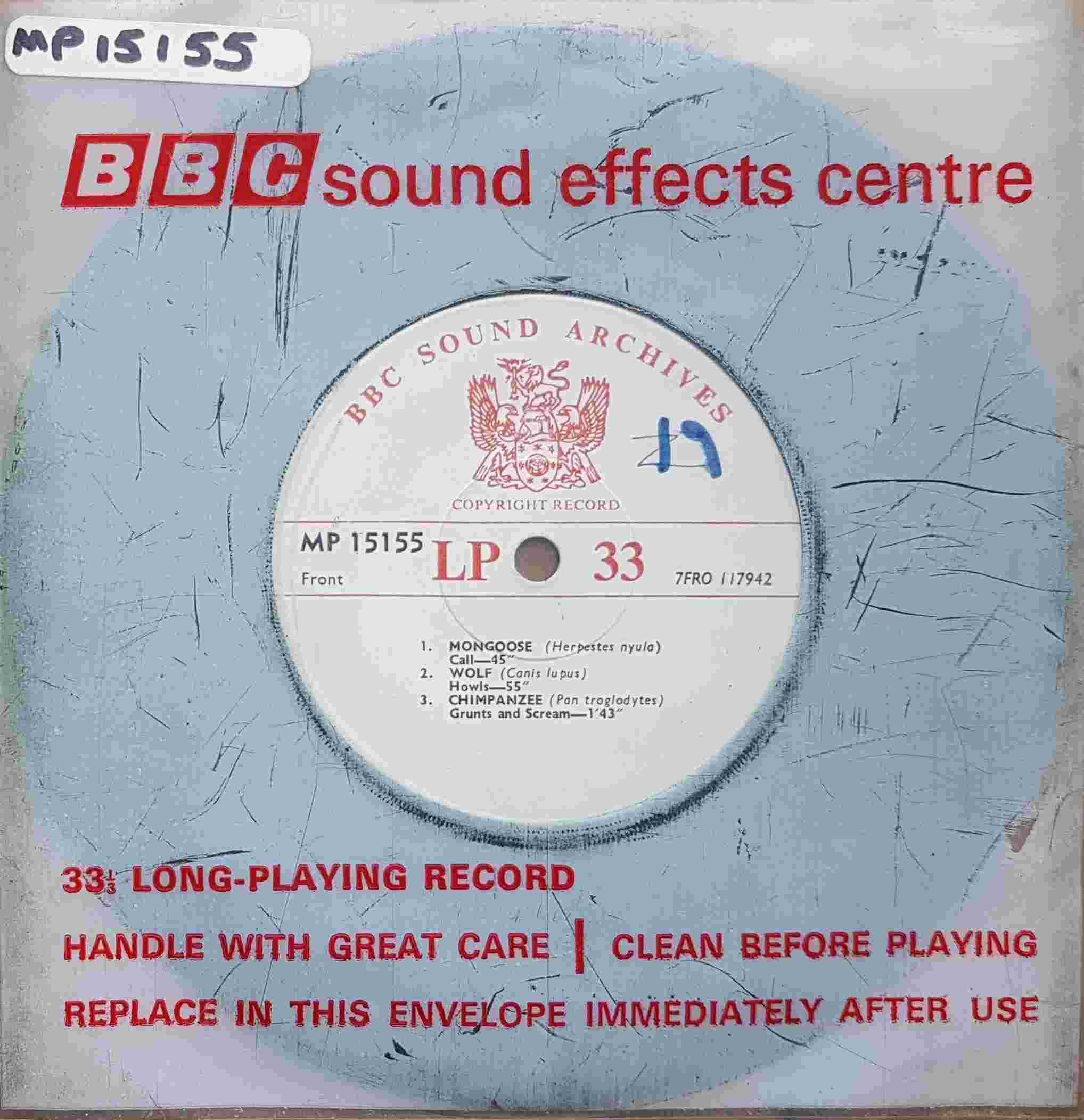Picture of MP 15155 Animals by artist Not registered from the BBC singles - Records and Tapes library