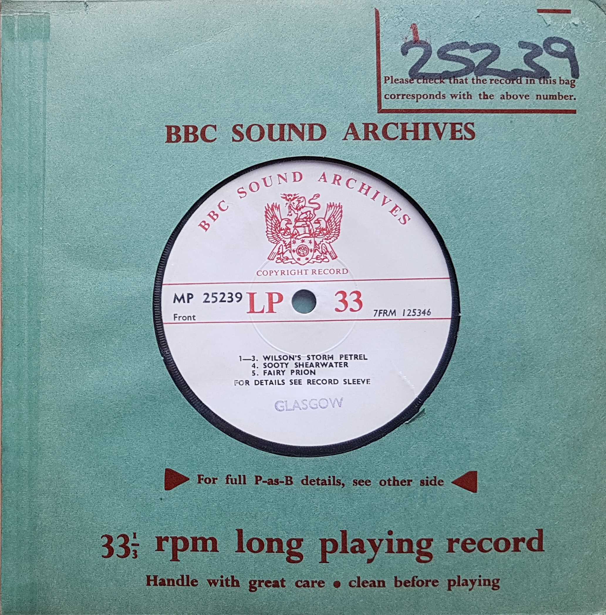 Picture of MP 25239 Animals by artist Not registered from the BBC singles - Records and Tapes library