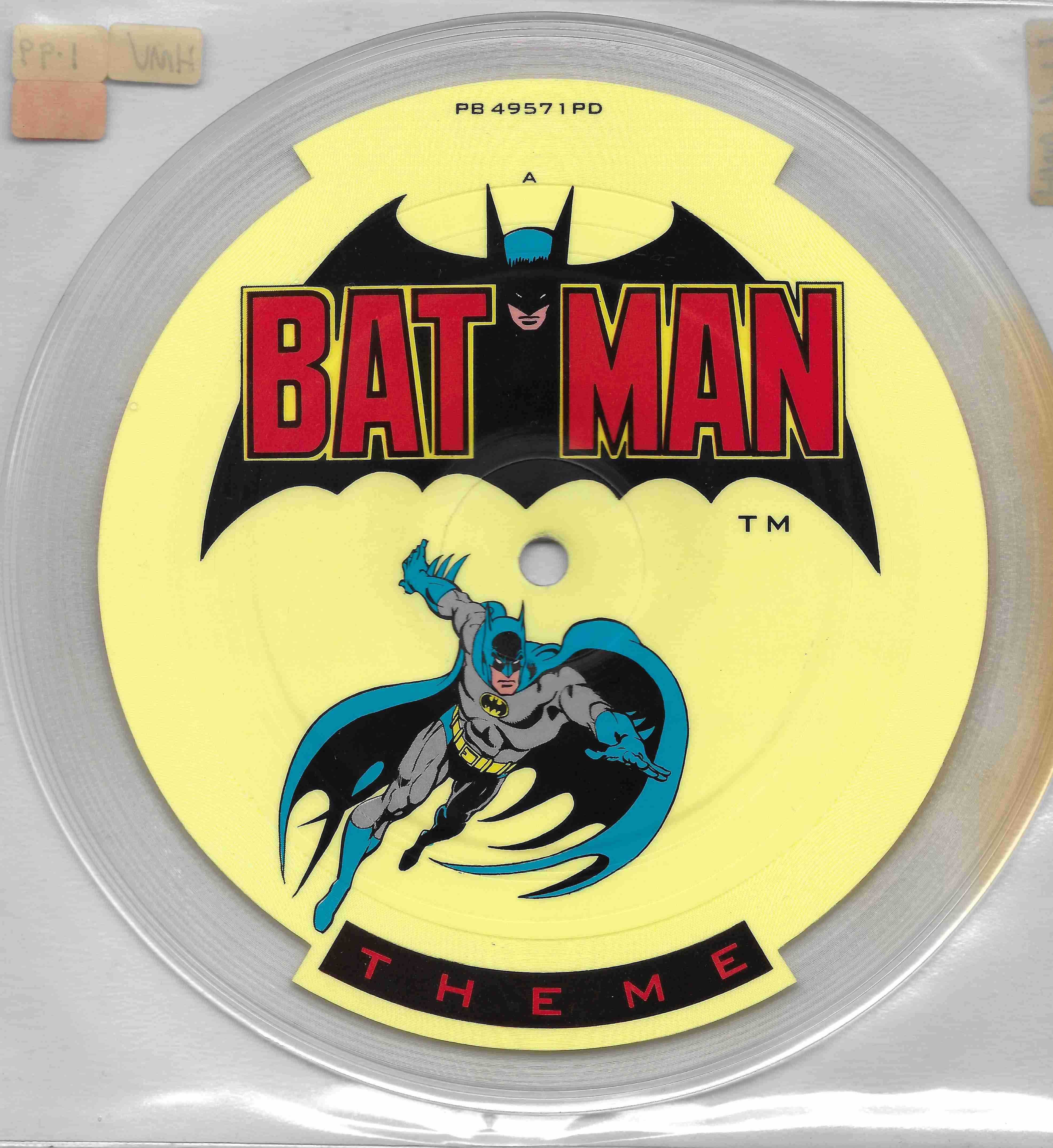 Picture of PB 49571 PD Batman - Picture disc by artist Neal Hefti from the BBC singles - Records and Tapes library