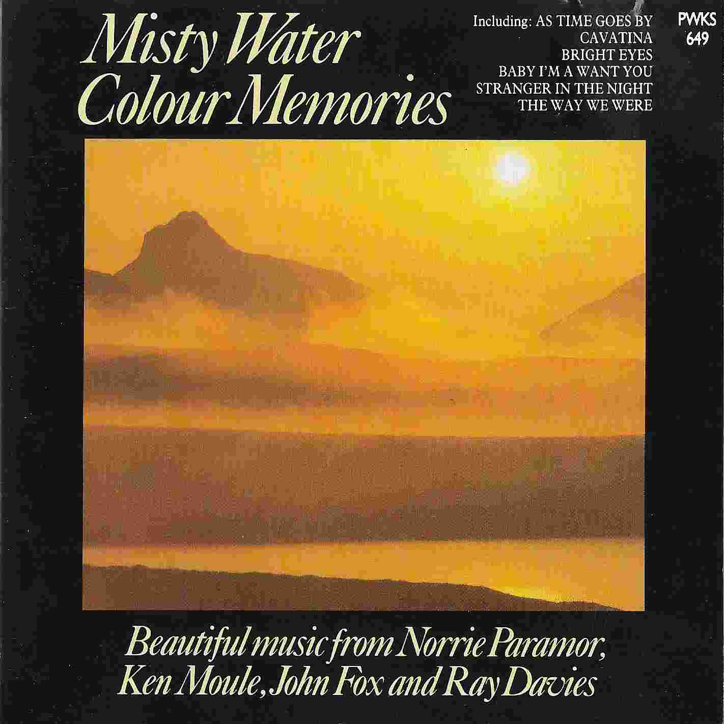 Picture of PWKS 649 Misty water - Colour memories by artist Various from the BBC cds - Records and Tapes library