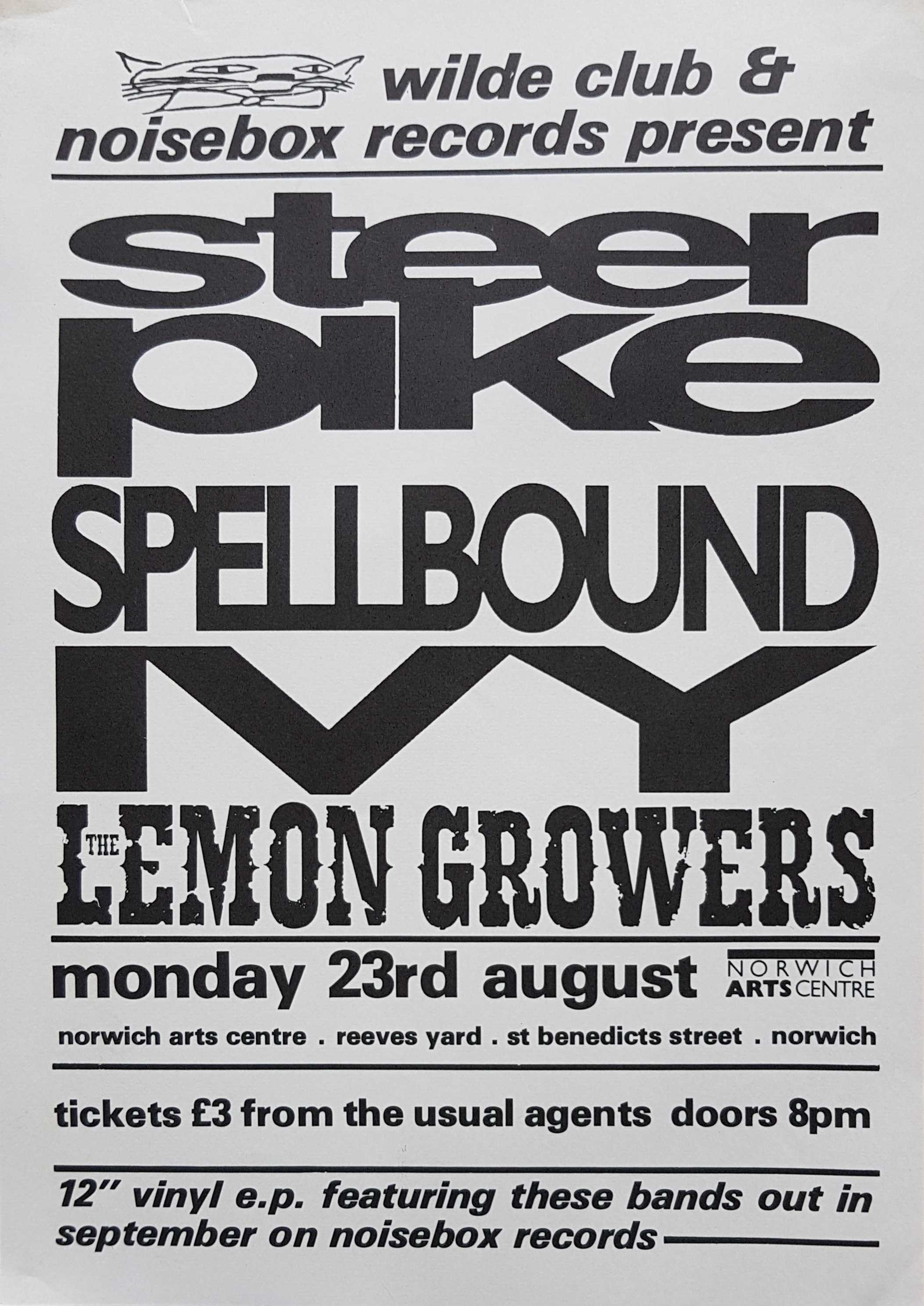 Picture of Poster-TLG-NACM Norwich Arts Centre - Medium (With Steer Pike / Spellbound / Ivy) by artist The Lemon Growers