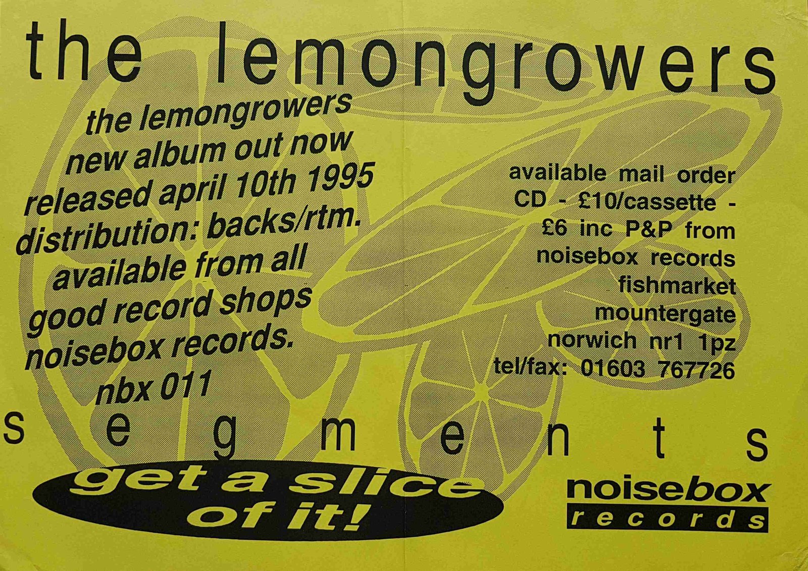 Picture of Poster-TLG-SM2 Segments - Medium by artist The Lemon Growers 