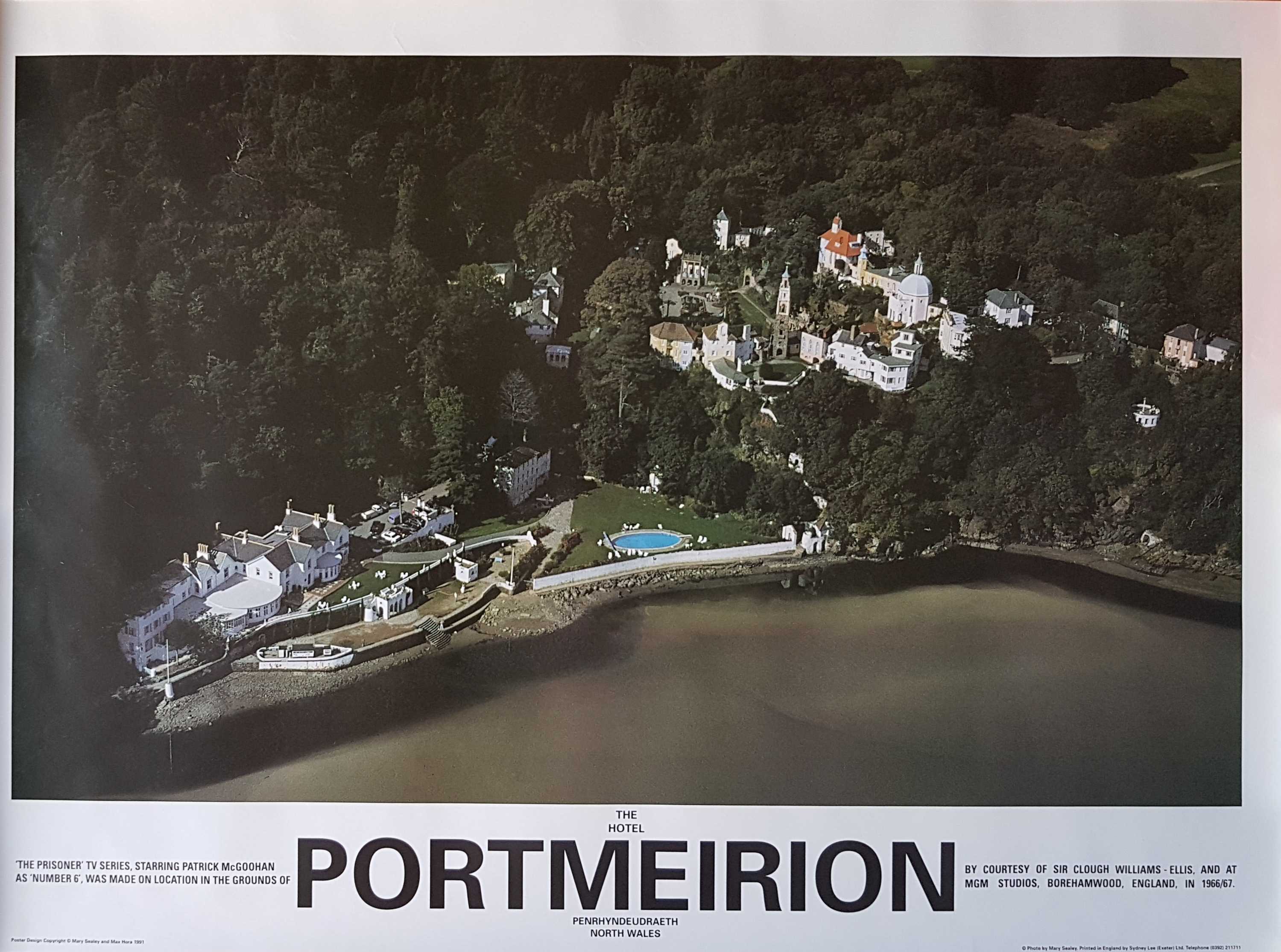 Picture of The Prisoner - Portmeirion from the air by artist Unknown from ITV, Channel 4 and Channel 5 posters library