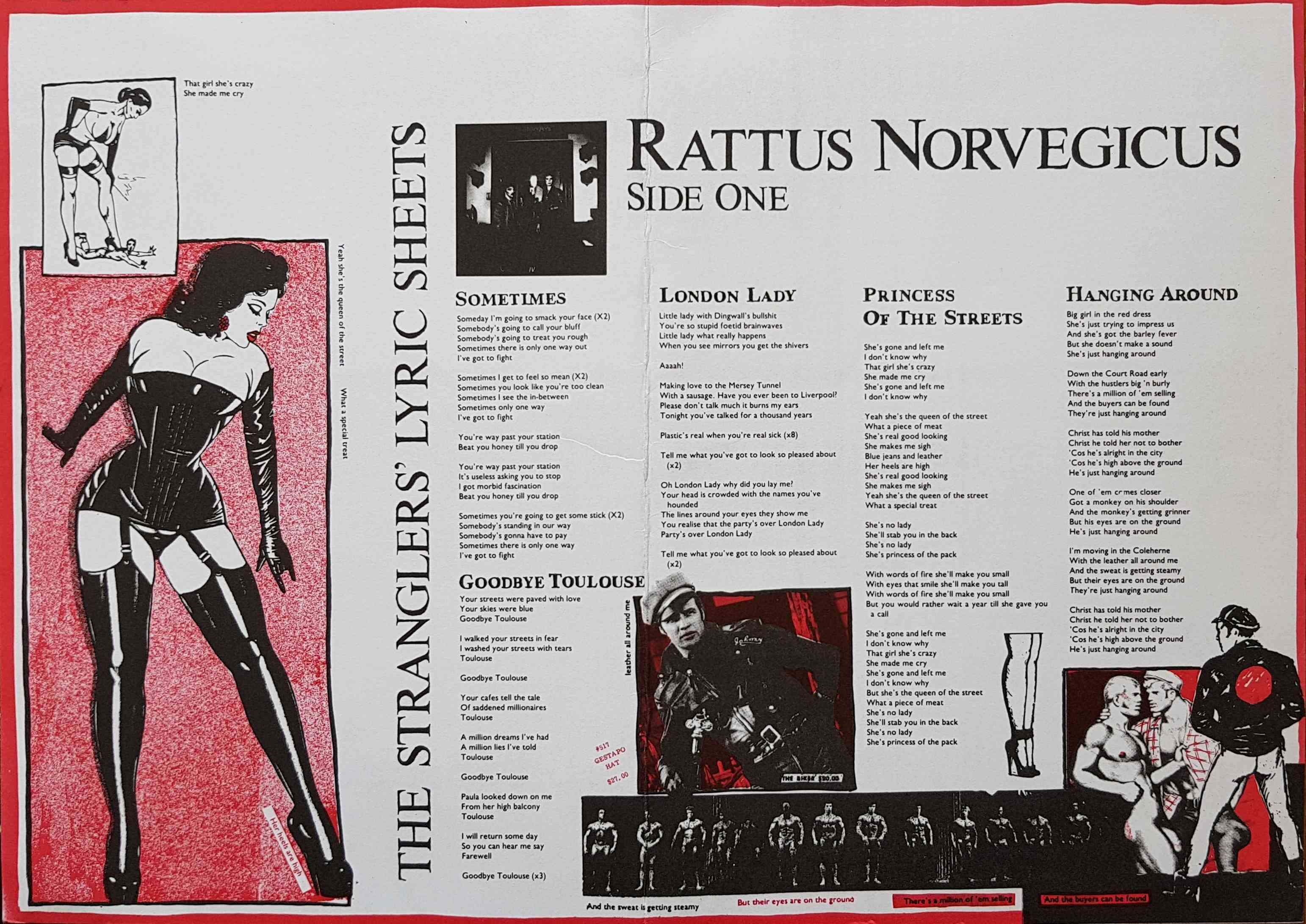 Picture of RATLYCSH Rattus Norvegicus lyric sheets by artist The Stranglers from The Stranglers books
