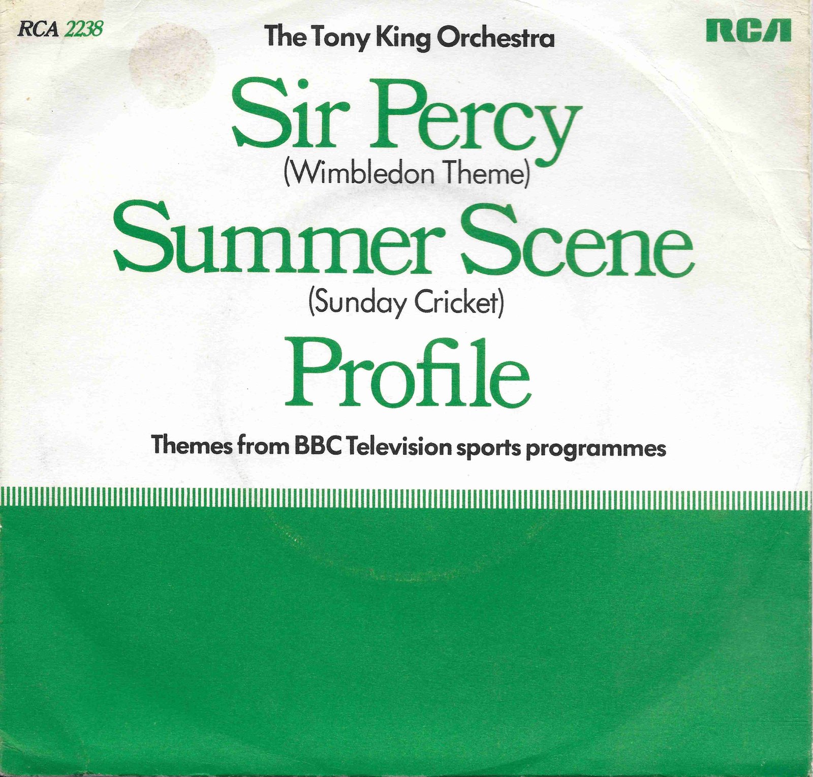 Picture of Sir Percy (Wimbledon / Boxing) by artist Benson / Lewis / The Tony King Orchestra from the BBC singles - Records and Tapes library