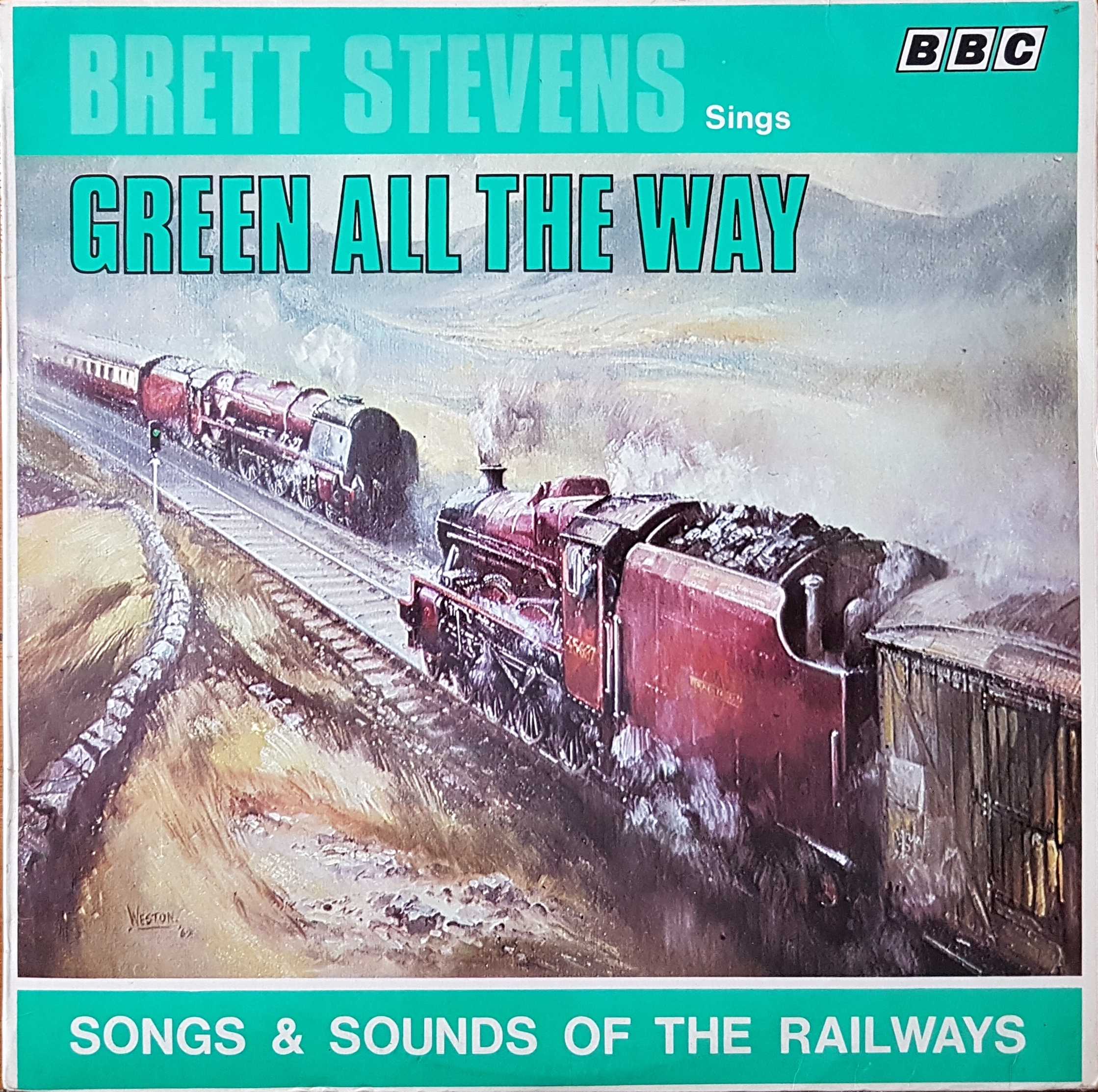 Picture of REB 45 Green all the way - Songs and sounds of the railway by artist Various from the BBC albums - Records and Tapes library