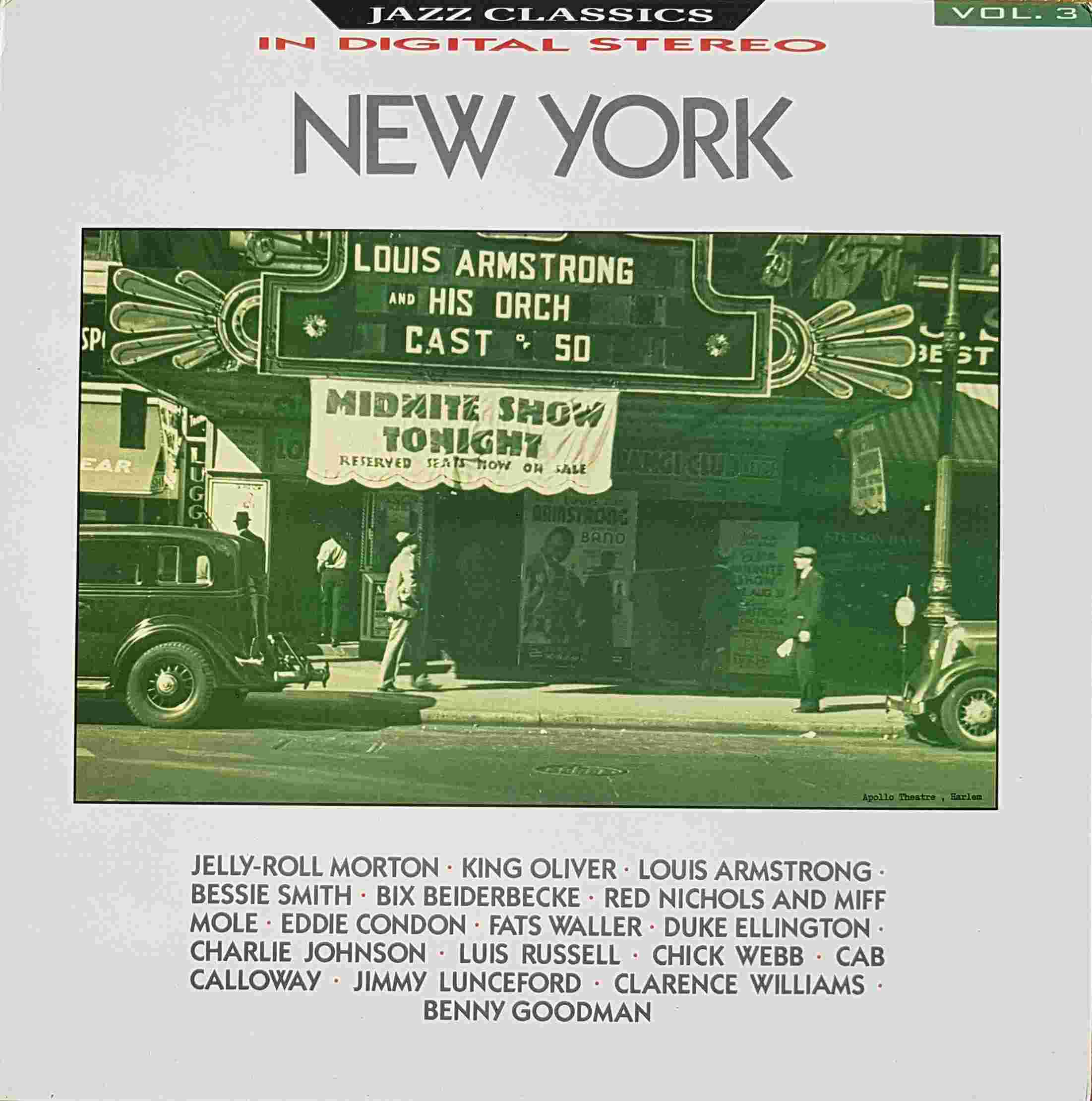 Picture of REB 590 Jazz Classics - Volume 3, New York by artist Various from the BBC albums - Records and Tapes library