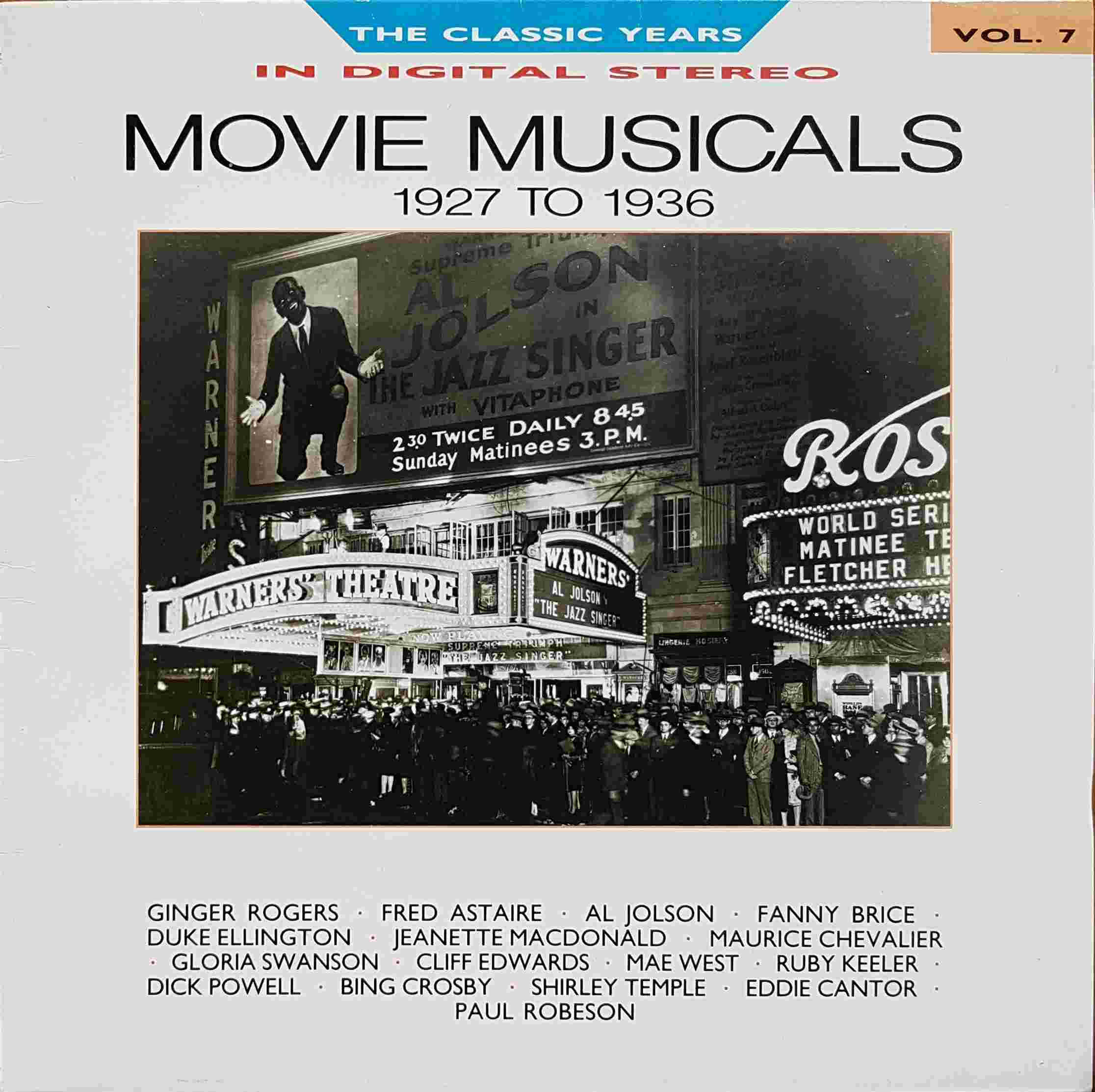 Picture of REB 654 Classic years - Volume 7, Movie musicals by artist Various from the BBC albums - Records and Tapes library