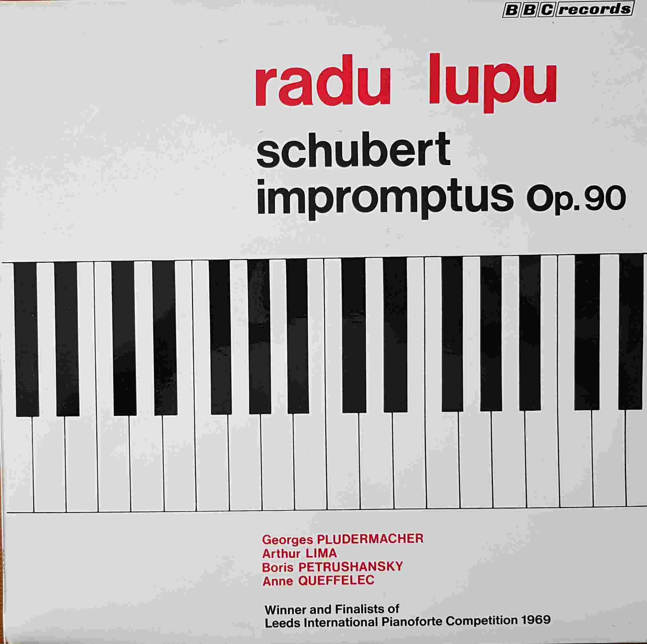Picture of REB 85 Radu lupu - Schubert sympromptus op. 90 by artist Schubert from the BBC albums - Records and Tapes library