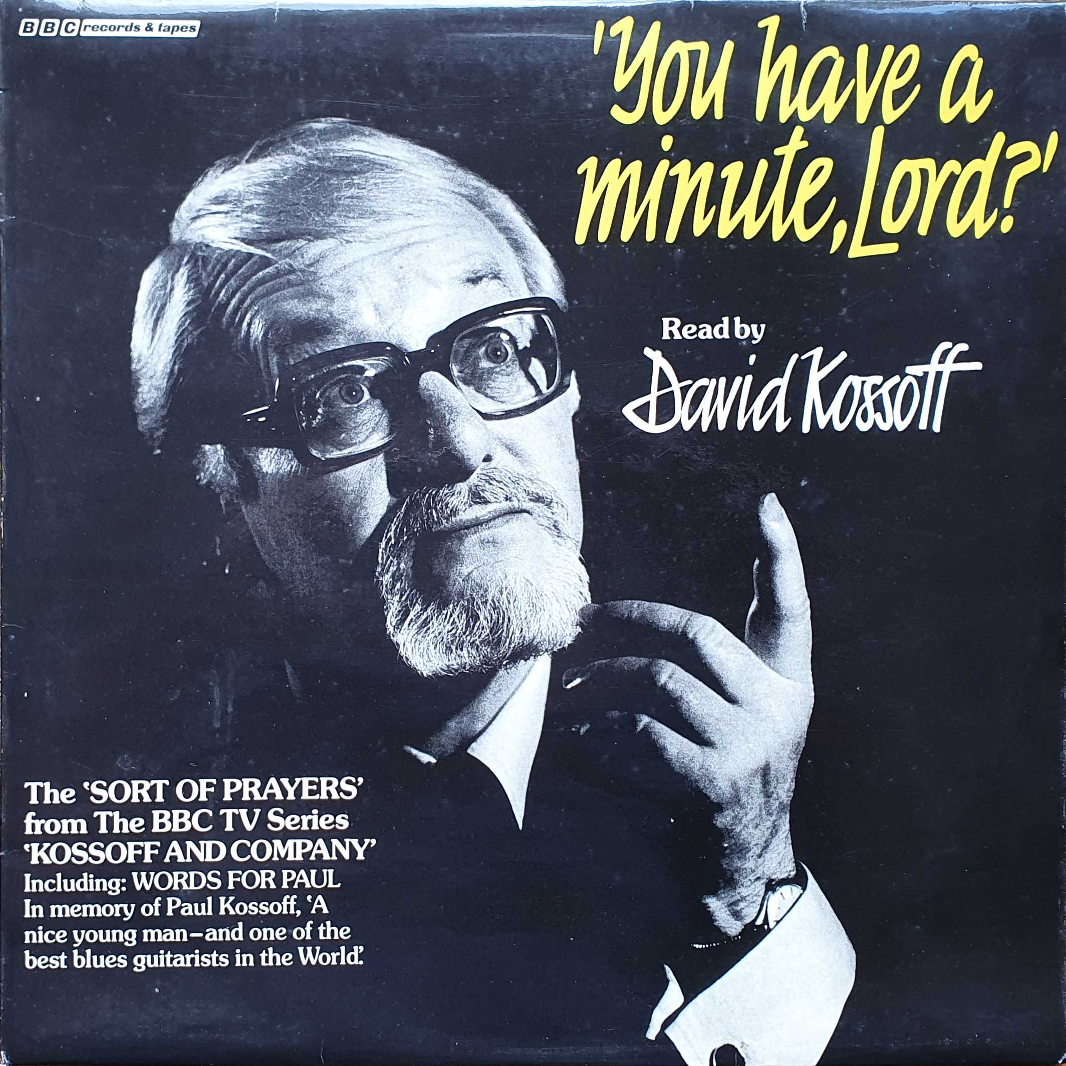 Picture of REC 312 You have a minute lord by artist David Kossoff from the BBC albums - Records and Tapes library