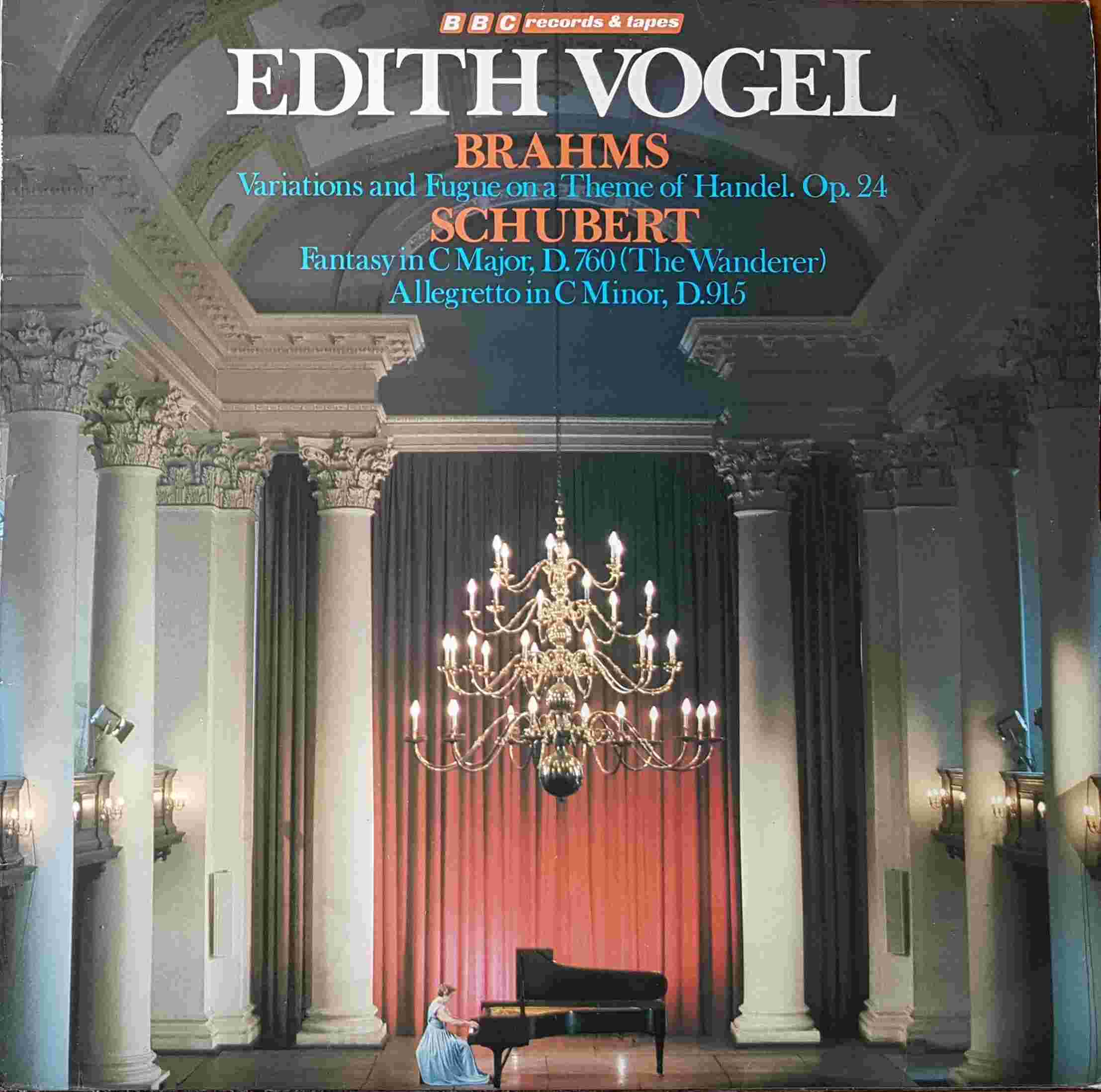 Picture of REC 329 Brahms Schubert - Edith Vogel by artist Edith Vogel from the BBC albums - Records and Tapes library